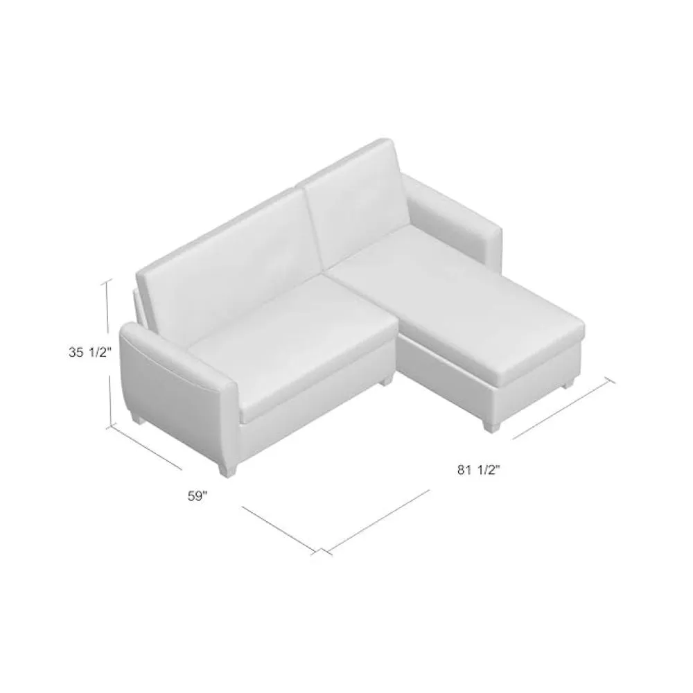 kelvin 4 Seater L Shape Sofa With Storage For Living Room