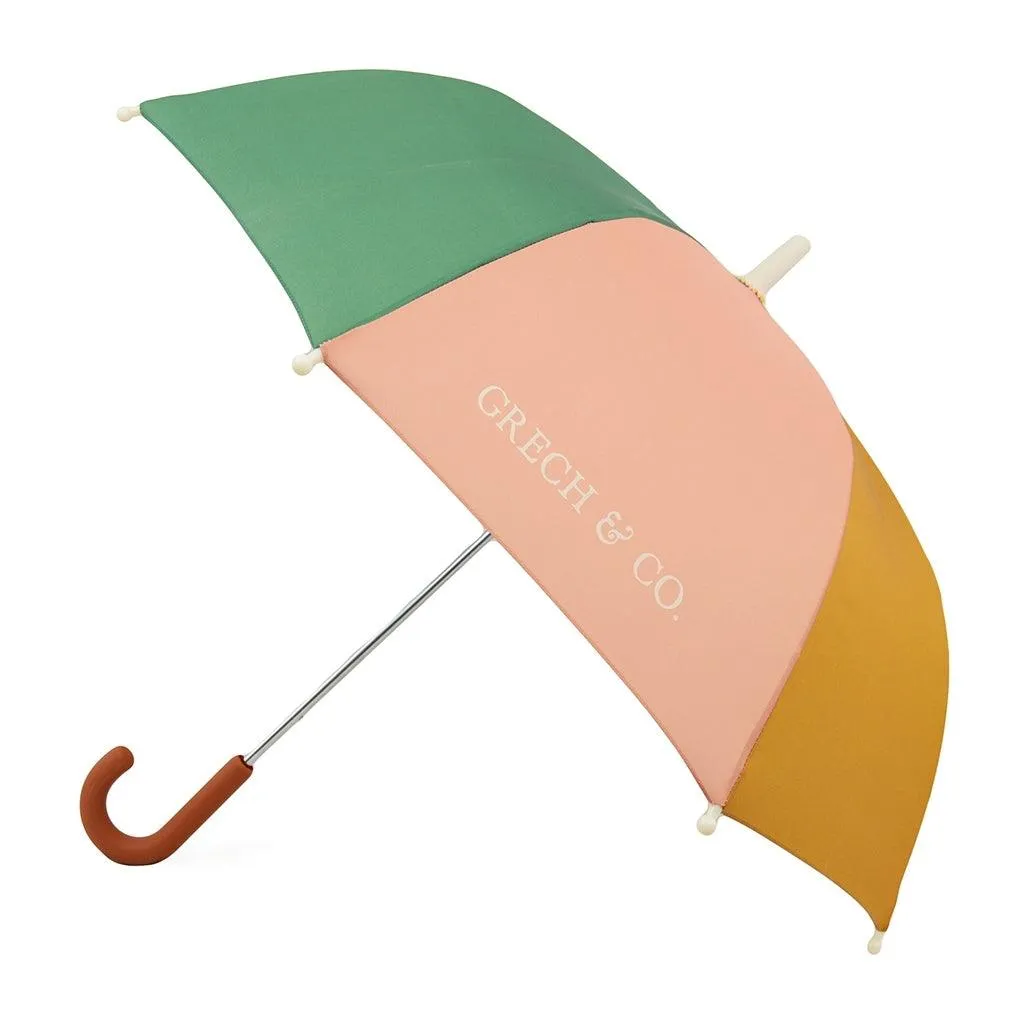 Kids Rain   UV Sun Umbrella - Sunset Wheat