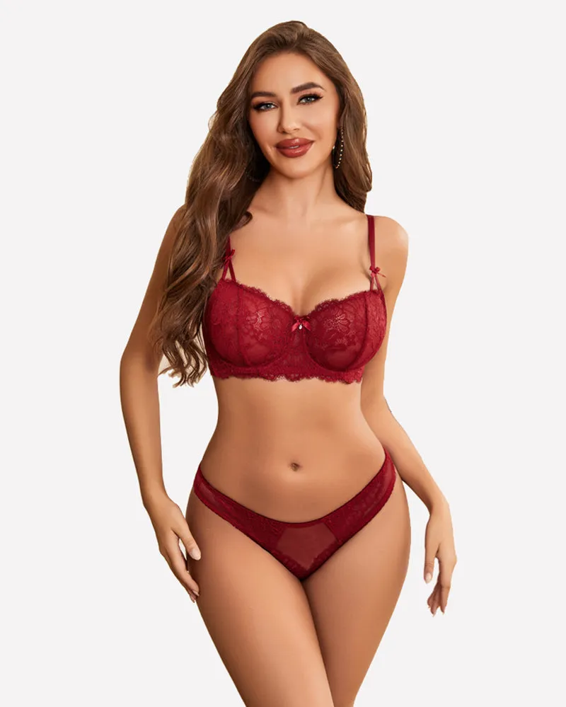 Lace Underwear Bra and Panty Sets