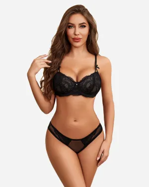 Lace Underwear Bra and Panty Sets