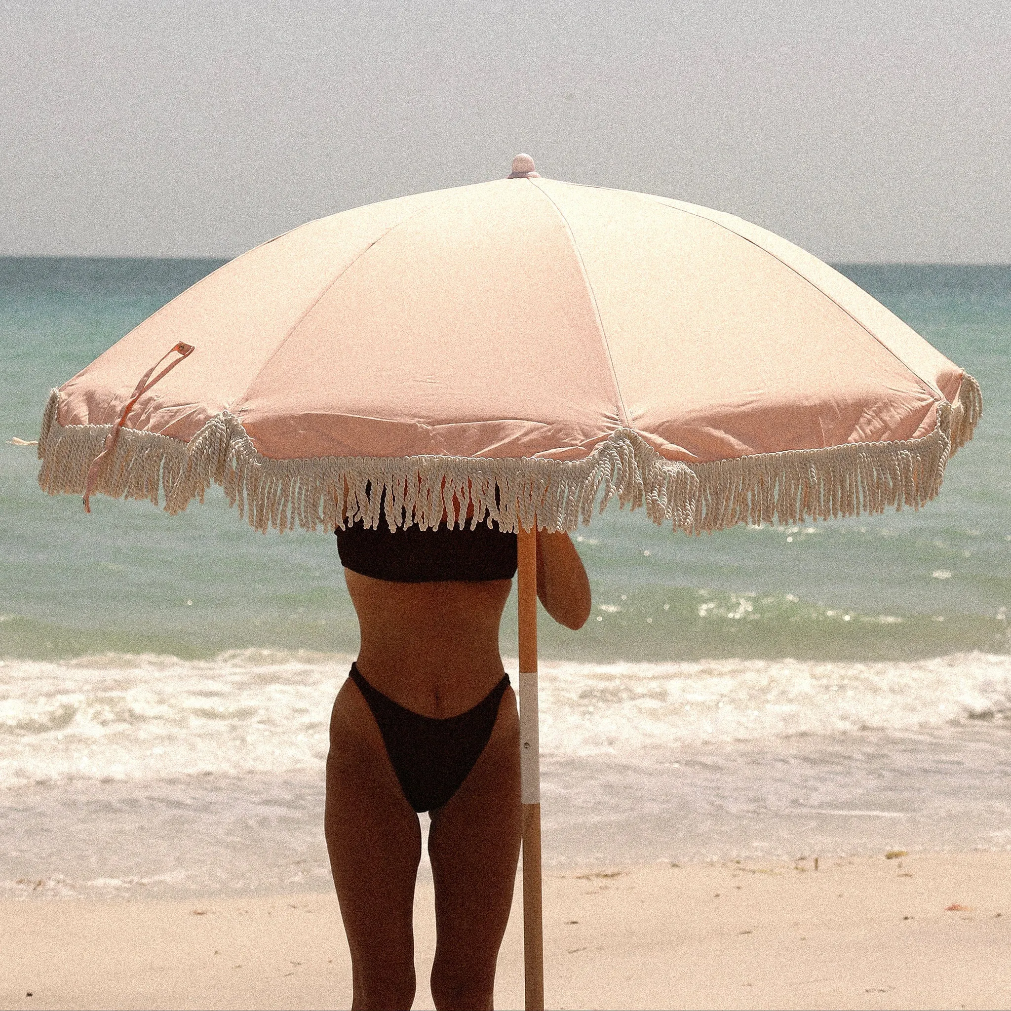 Luxe Beach Umbrella | Salmon