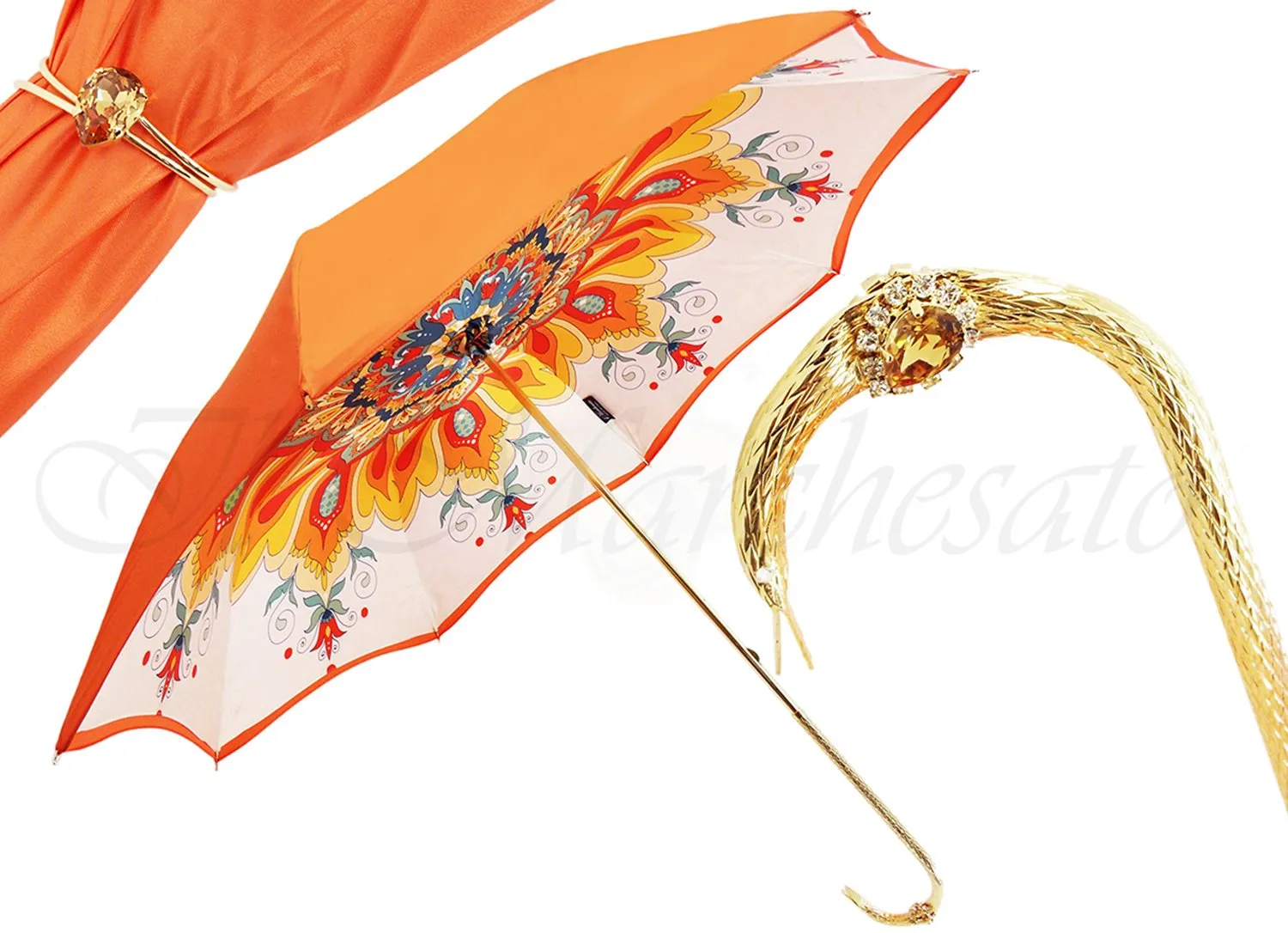 Luxury Handcrafted Double Canopy Ladies Umbrella