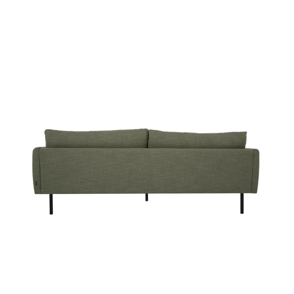 MAPLETON - Green Fabric 3-Seater Sofa