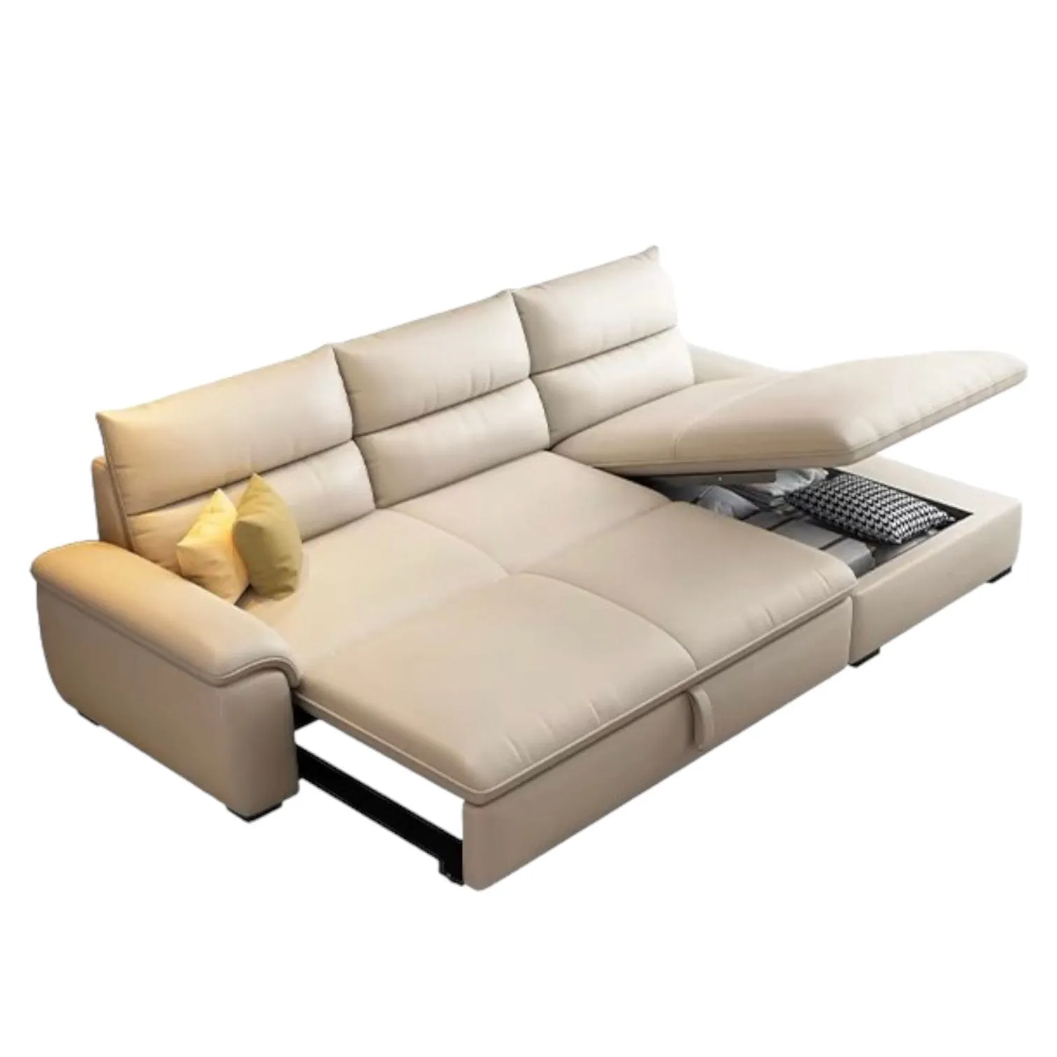 Maurice Electric Recliner Leather Sofa Bed