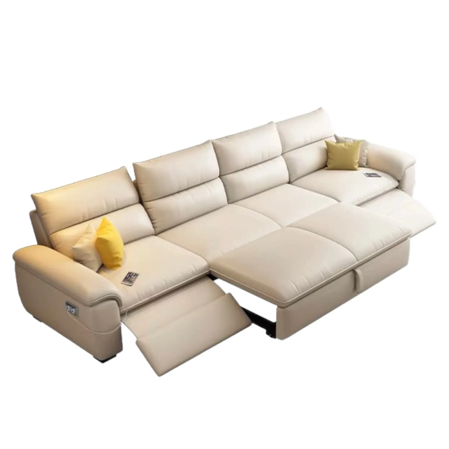 Maurice Electric Recliner Leather Sofa Bed