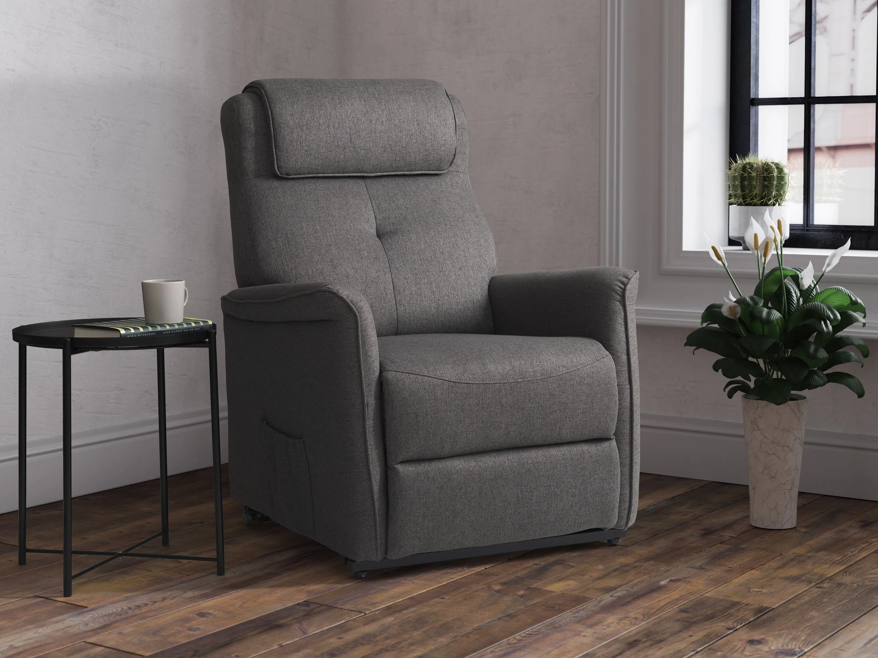 Medium Grey Power Lift Recliner