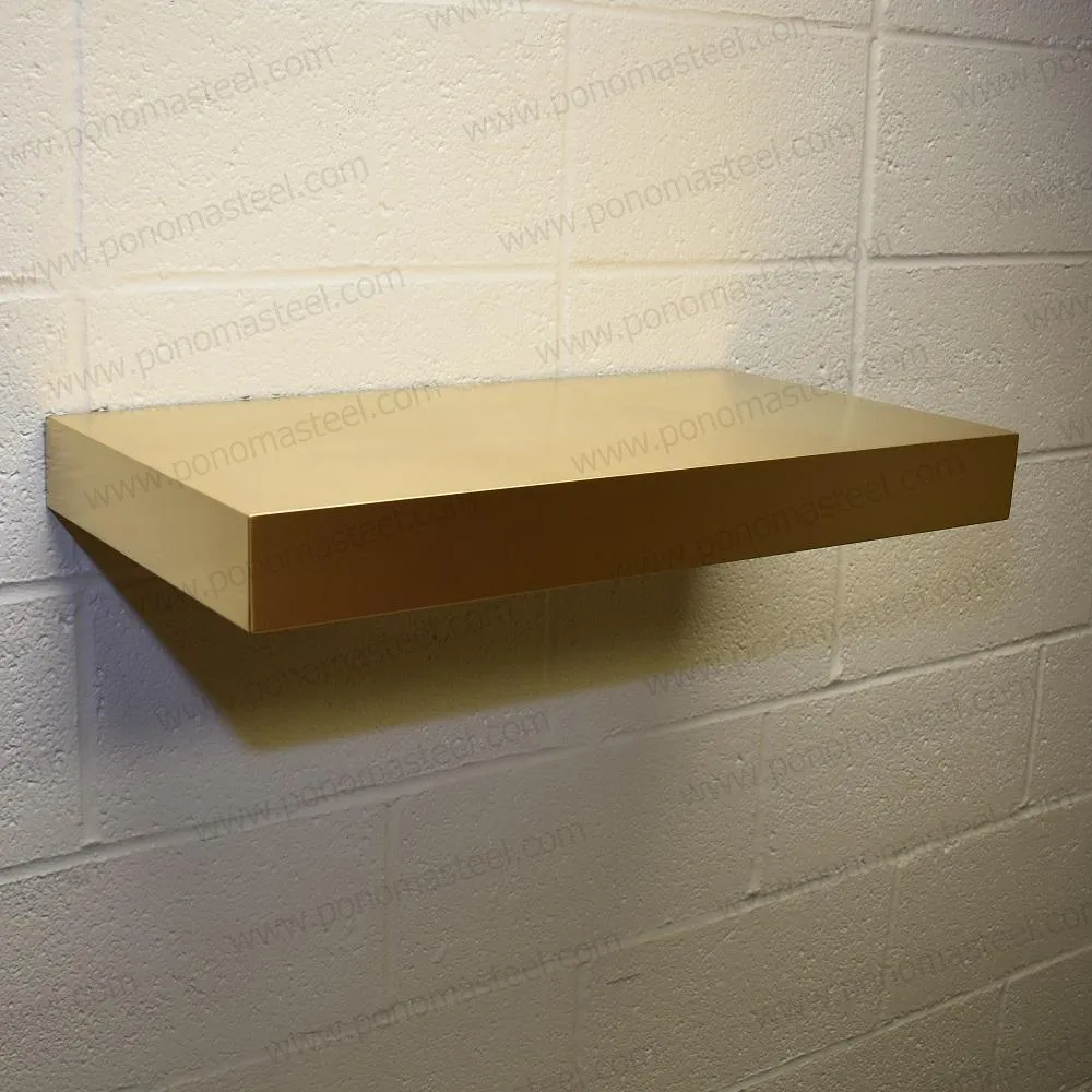 Metal shelves 73"- 77" (cm. 185.4- 195.6) made-to-order floating shelves Ponoma®