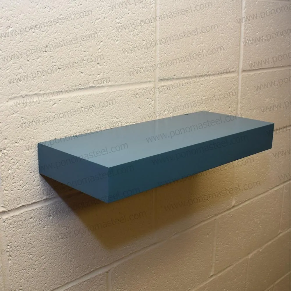 Metal shelves 73"- 77" (cm. 185.4- 195.6) made-to-order floating shelves Ponoma®