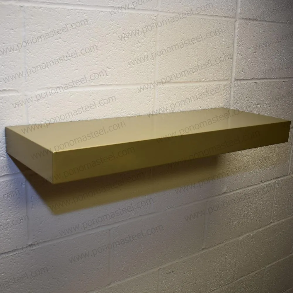 Metal shelves 73"- 77" (cm. 185.4- 195.6) made-to-order floating shelves Ponoma®