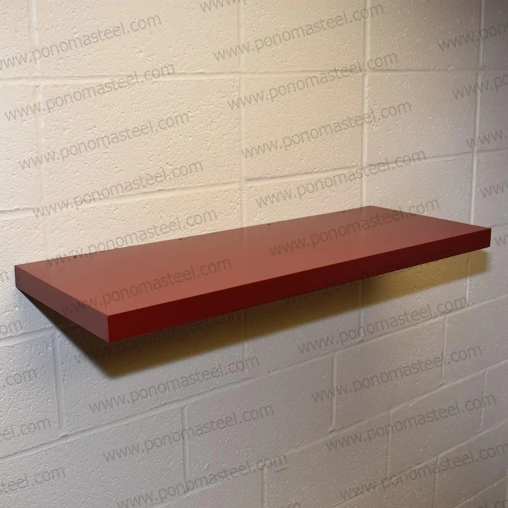 Metal shelves 73"- 77" (cm. 185.4- 195.6) made-to-order floating shelves Ponoma®