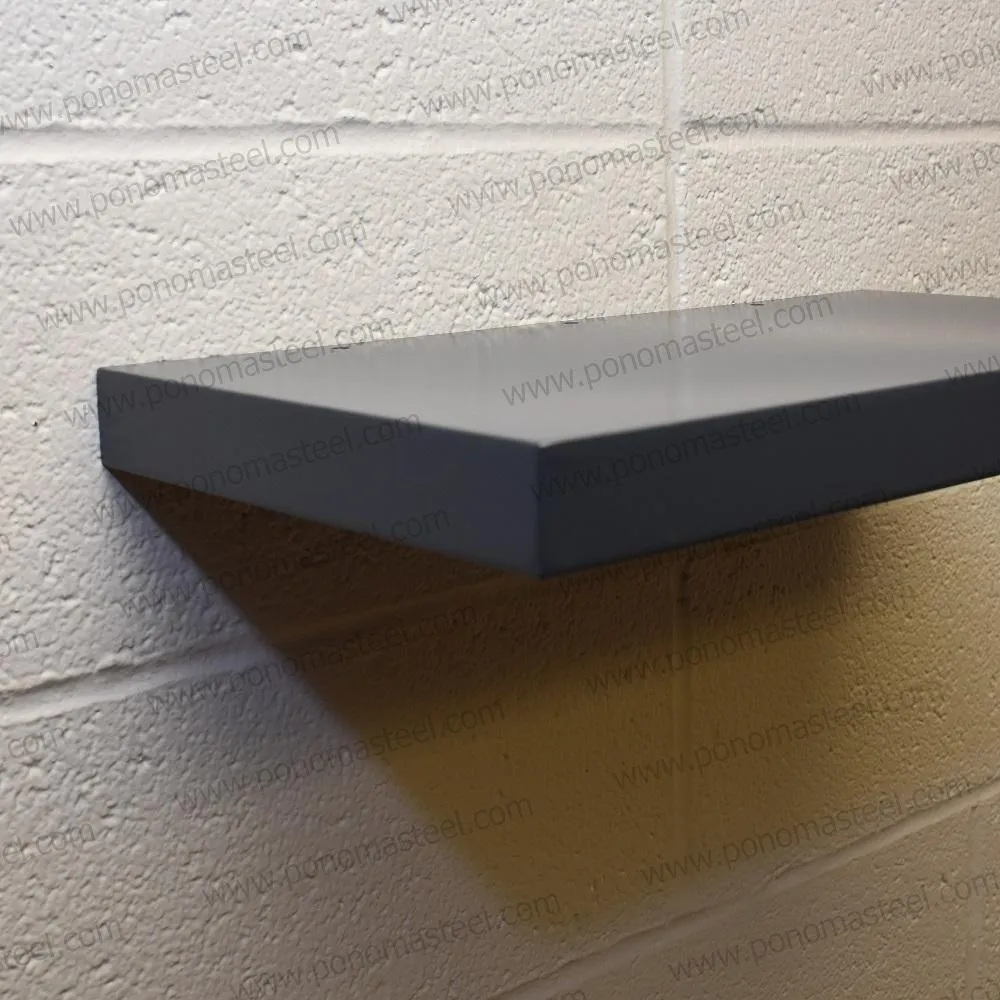 Metal shelves 73"- 77" (cm. 185.4- 195.6) made-to-order floating shelves Ponoma®