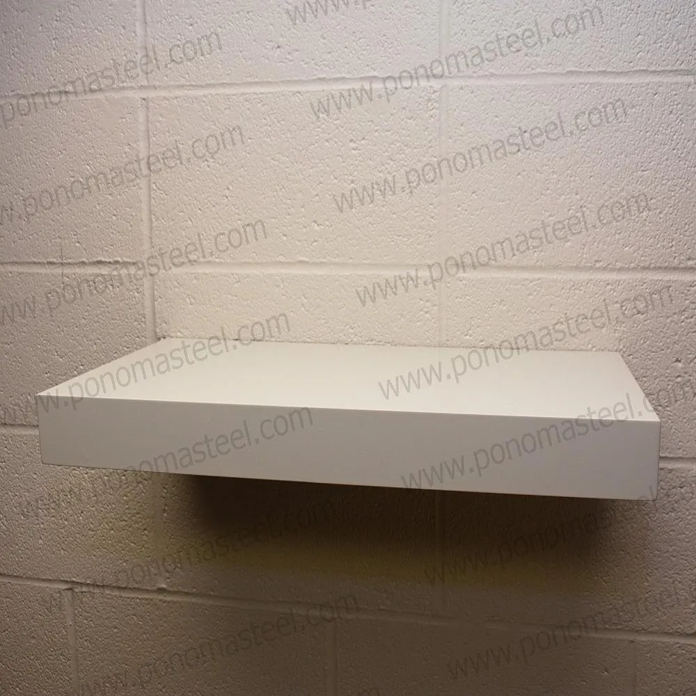 Metal shelves 73"- 77" (cm. 185.4- 195.6) made-to-order floating shelves Ponoma®