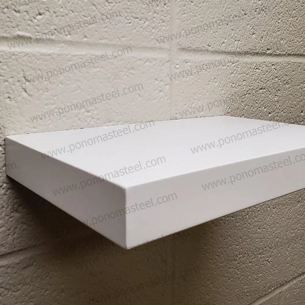 Metal shelves 73"- 77" (cm. 185.4- 195.6) made-to-order floating shelves Ponoma®