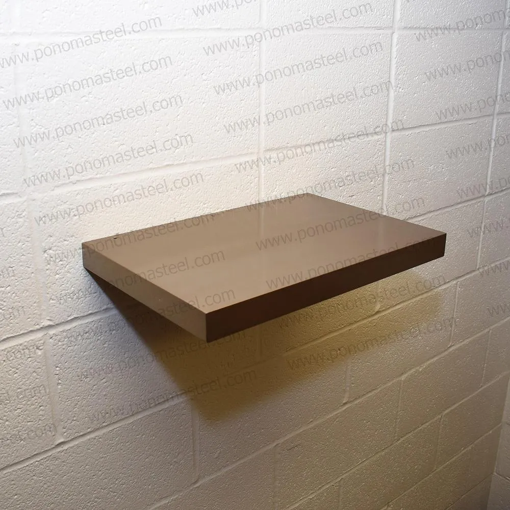 Metal shelves 73"- 77" (cm. 185.4- 195.6) made-to-order floating shelves Ponoma®