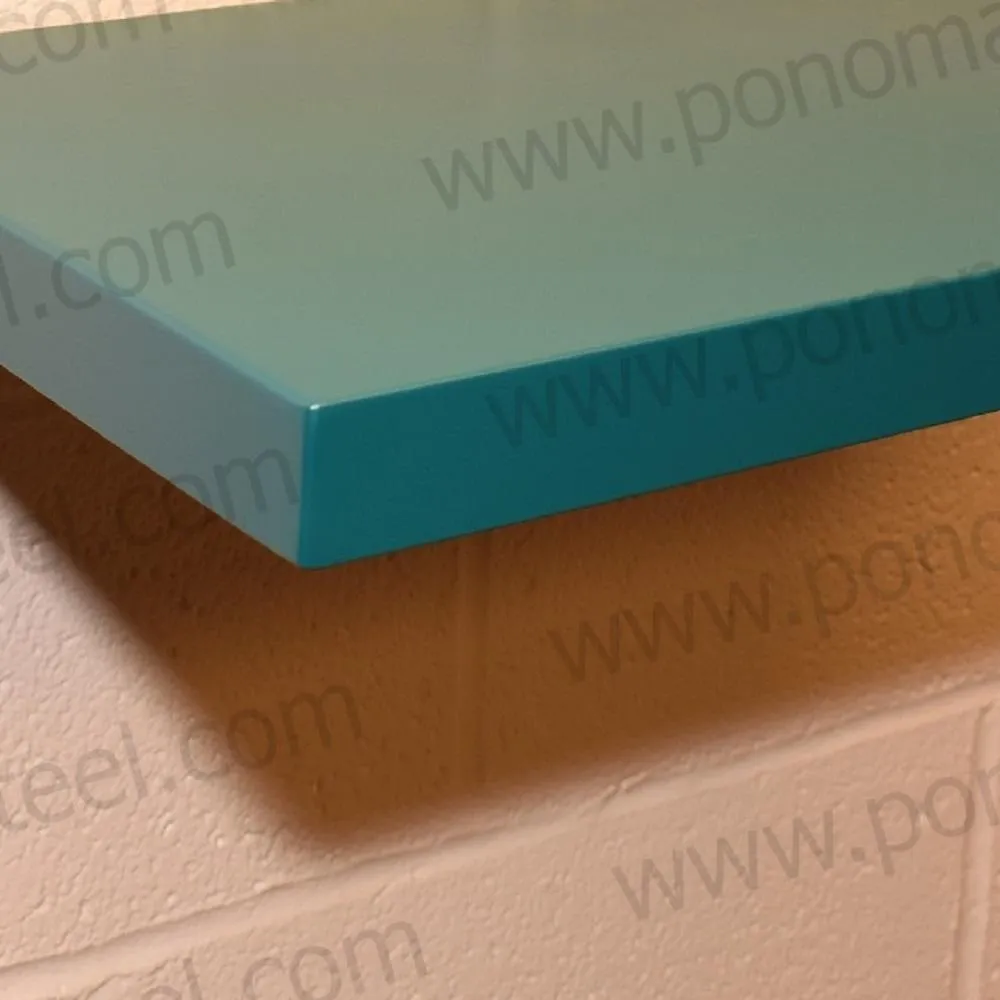 Metal shelves 73"- 77" (cm. 185.4- 195.6) made-to-order floating shelves Ponoma®