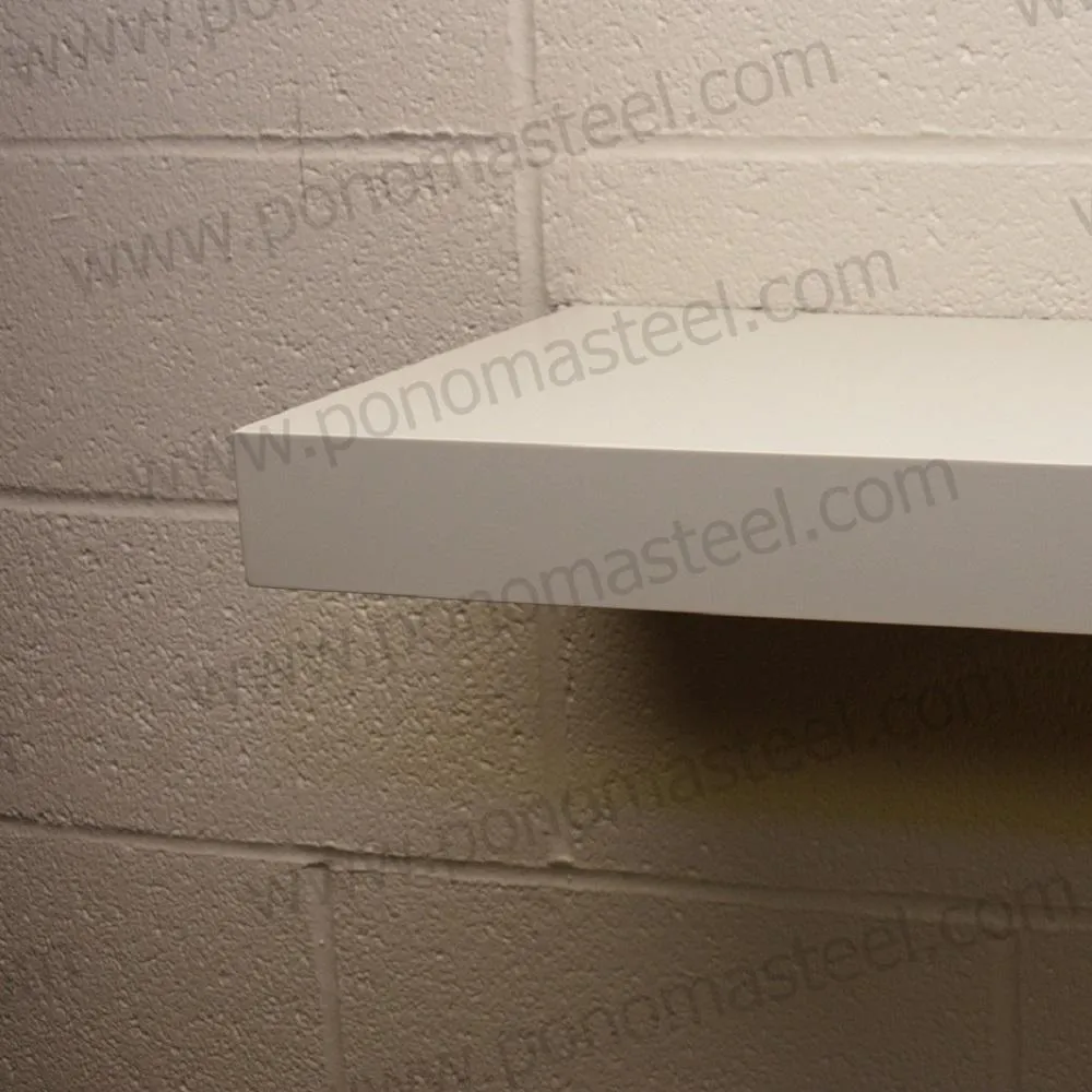 Metal shelves 73"- 77" (cm. 185.4- 195.6) made-to-order floating shelves Ponoma®