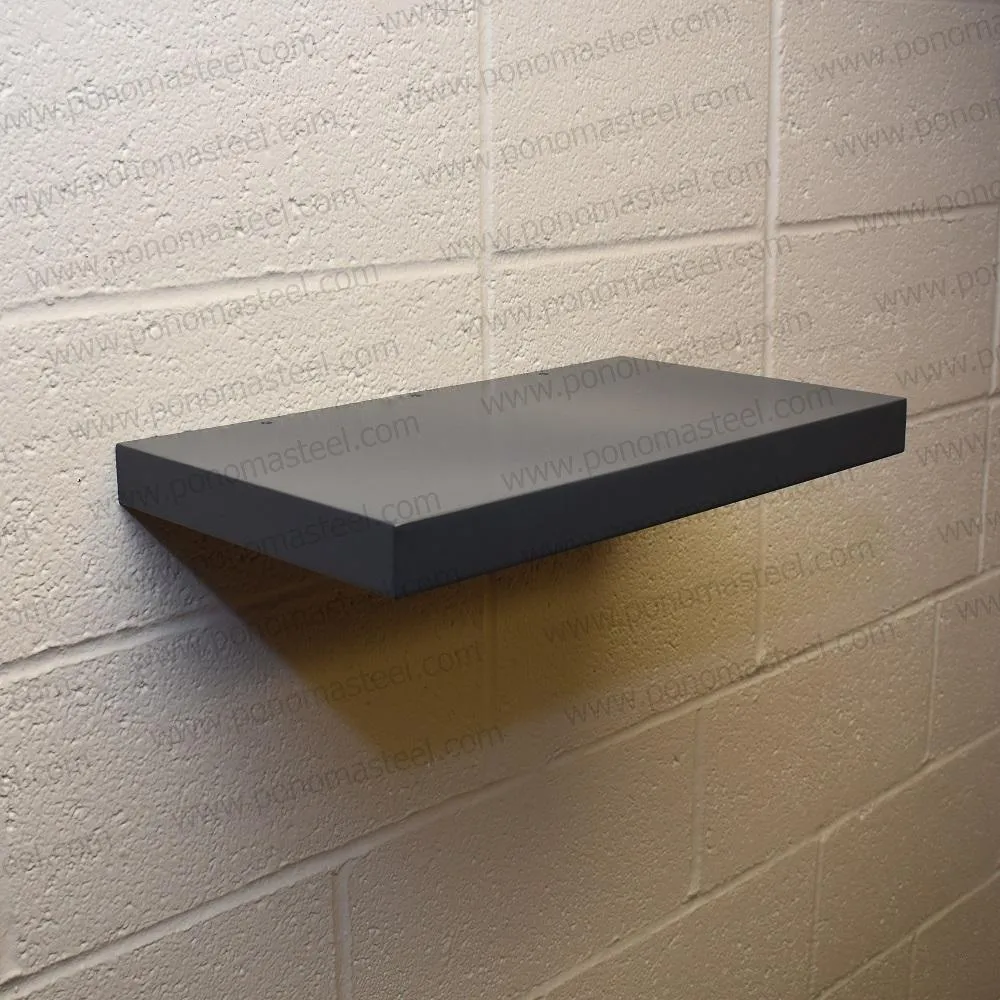 Metal shelves 73"- 77" (cm. 185.4- 195.6) made-to-order floating shelves Ponoma®