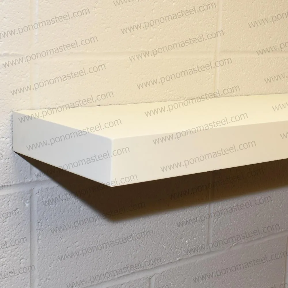 Metal shelves 73"- 77" (cm. 185.4- 195.6) made-to-order floating shelves Ponoma®