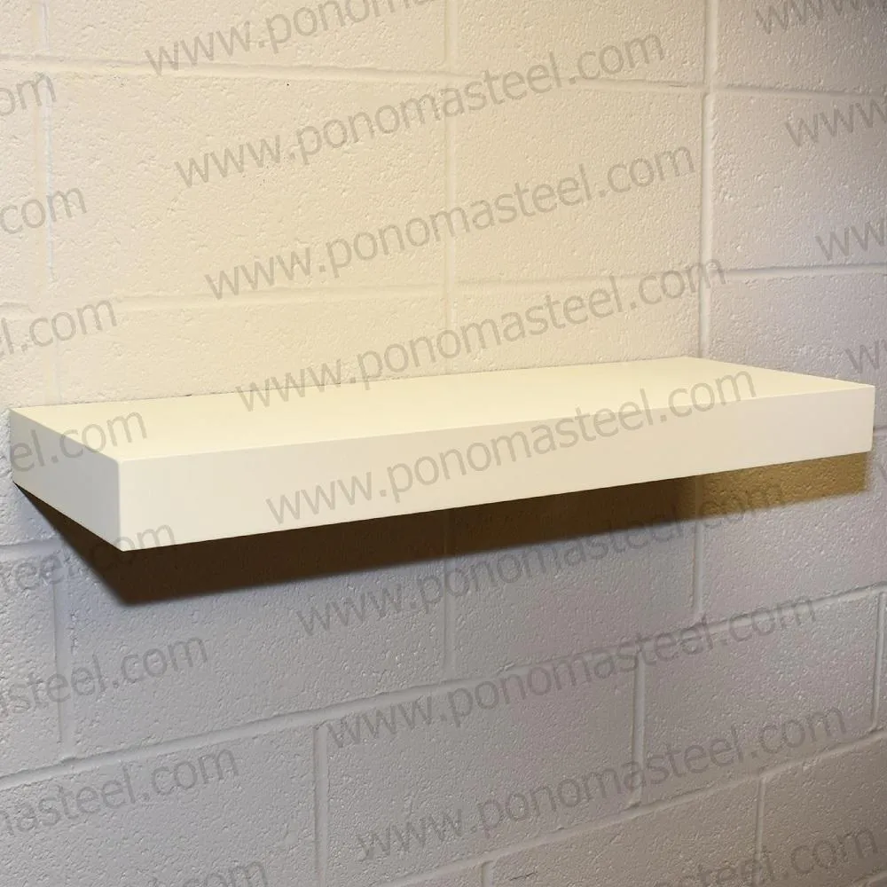 Metal shelves 73"- 77" (cm. 185.4- 195.6) made-to-order floating shelves Ponoma®