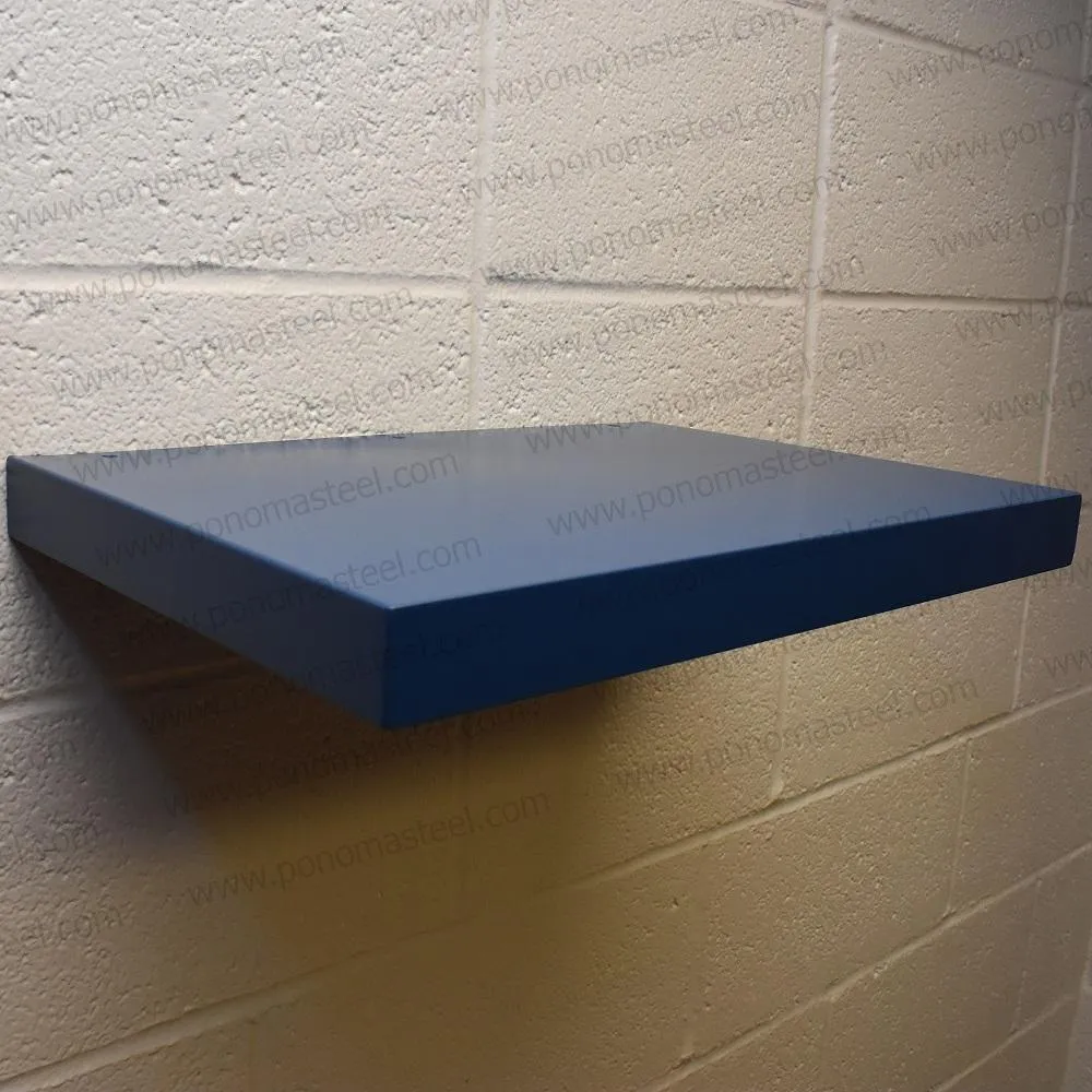 Metal shelves 73"- 77" (cm. 185.4- 195.6) made-to-order floating shelves Ponoma®