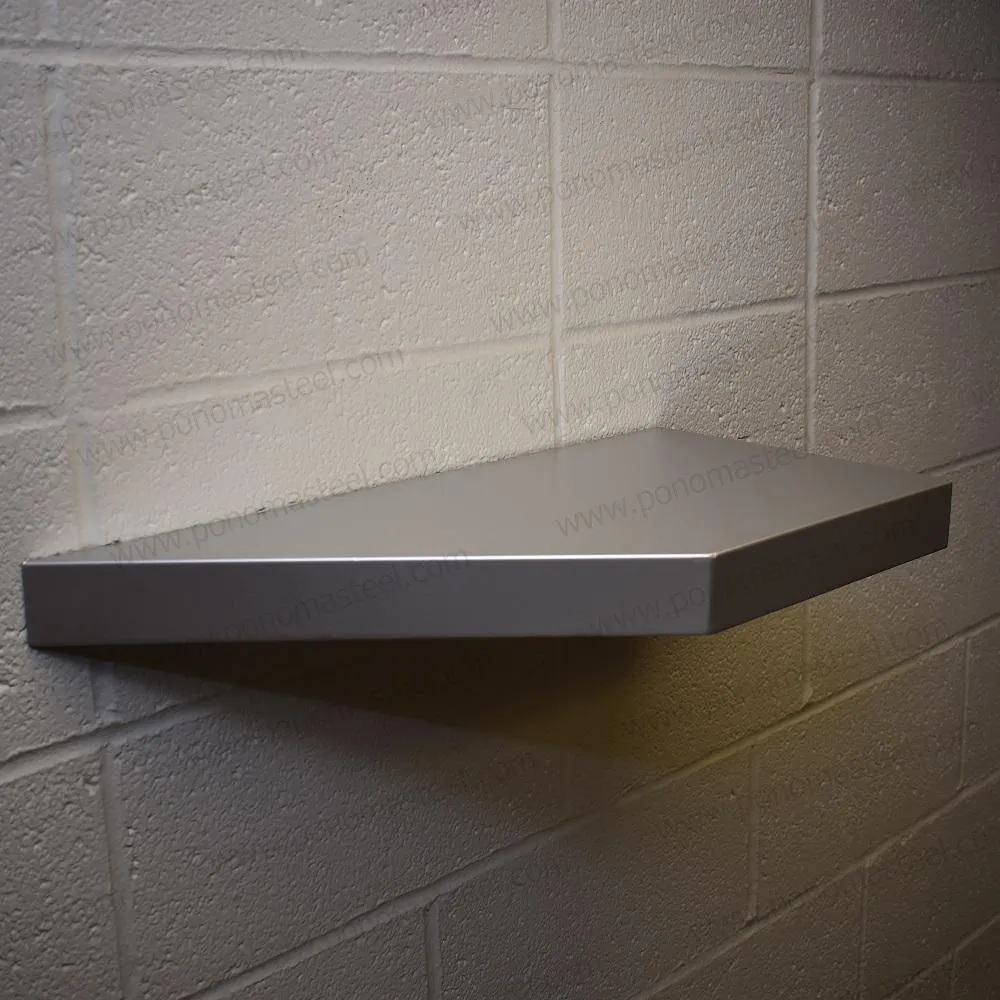 Metal shelves 73"- 77" (cm. 185.4- 195.6) made-to-order floating shelves Ponoma®