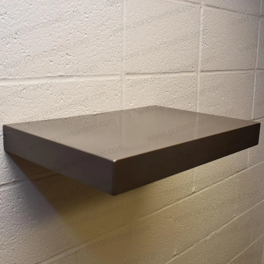 Metal shelves 73"- 77" (cm. 185.4- 195.6) made-to-order floating shelves Ponoma®