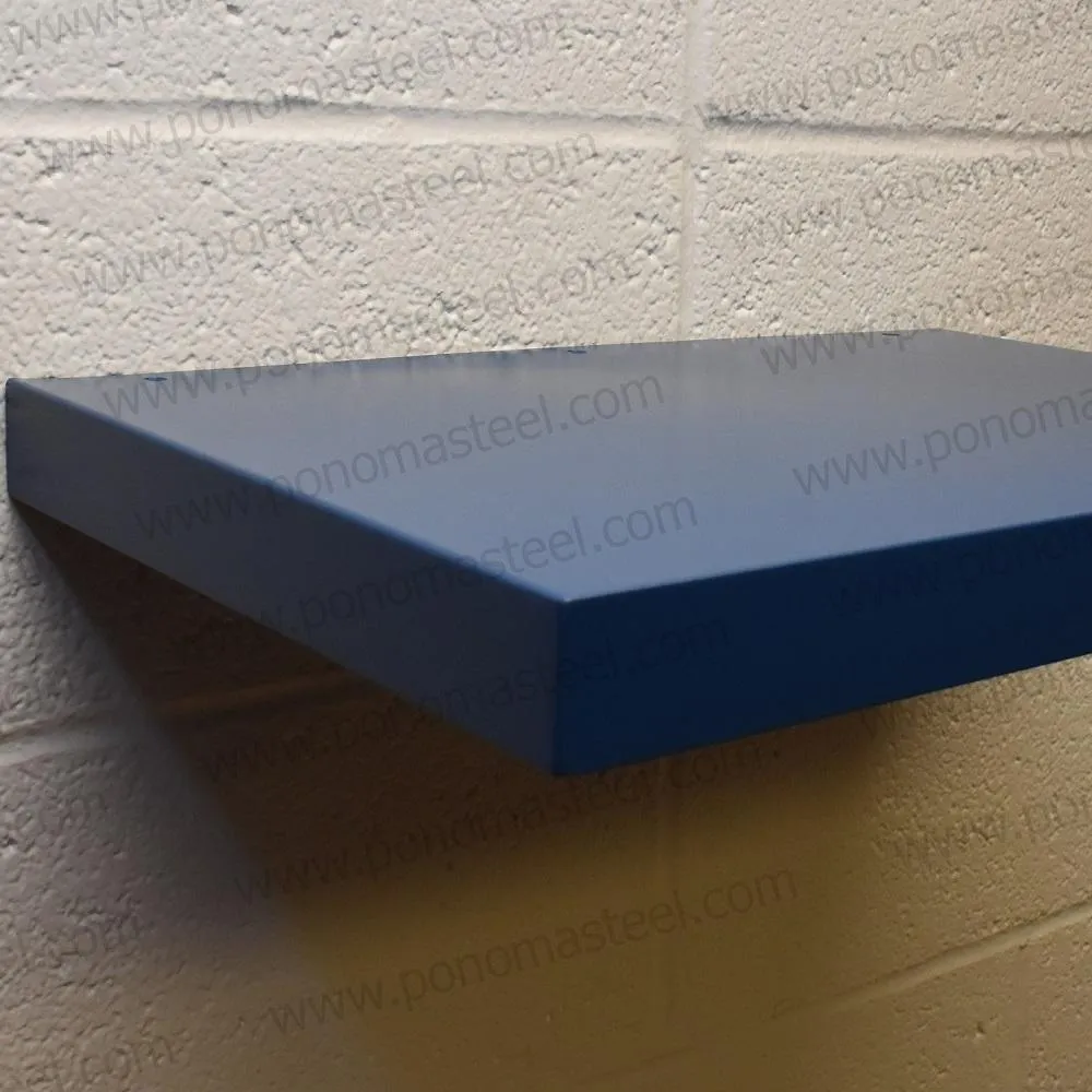 Metal shelves 93"- 96" (cm. 236.2- 243.6) made-to-order floating shelves Ponoma®