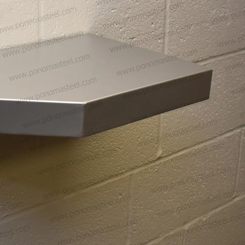 Metal shelves 93"- 96" (cm. 236.2- 243.6) made-to-order floating shelves Ponoma®