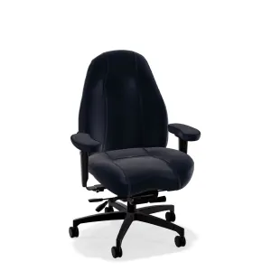 Mid Back Ultimate Executive Office Chair in Hudson Premium Leather