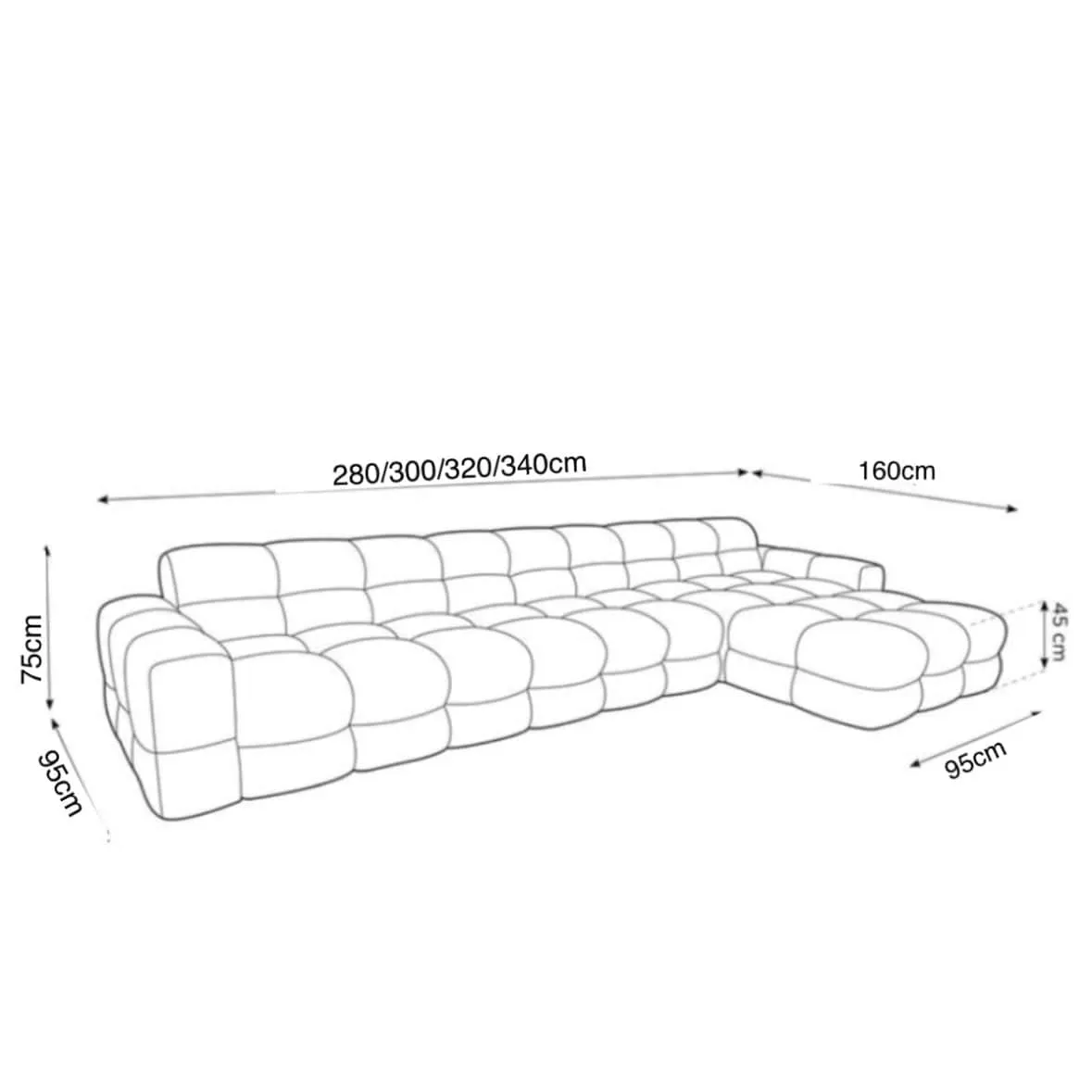 Monet Scratch Resistant Sectional Sofa