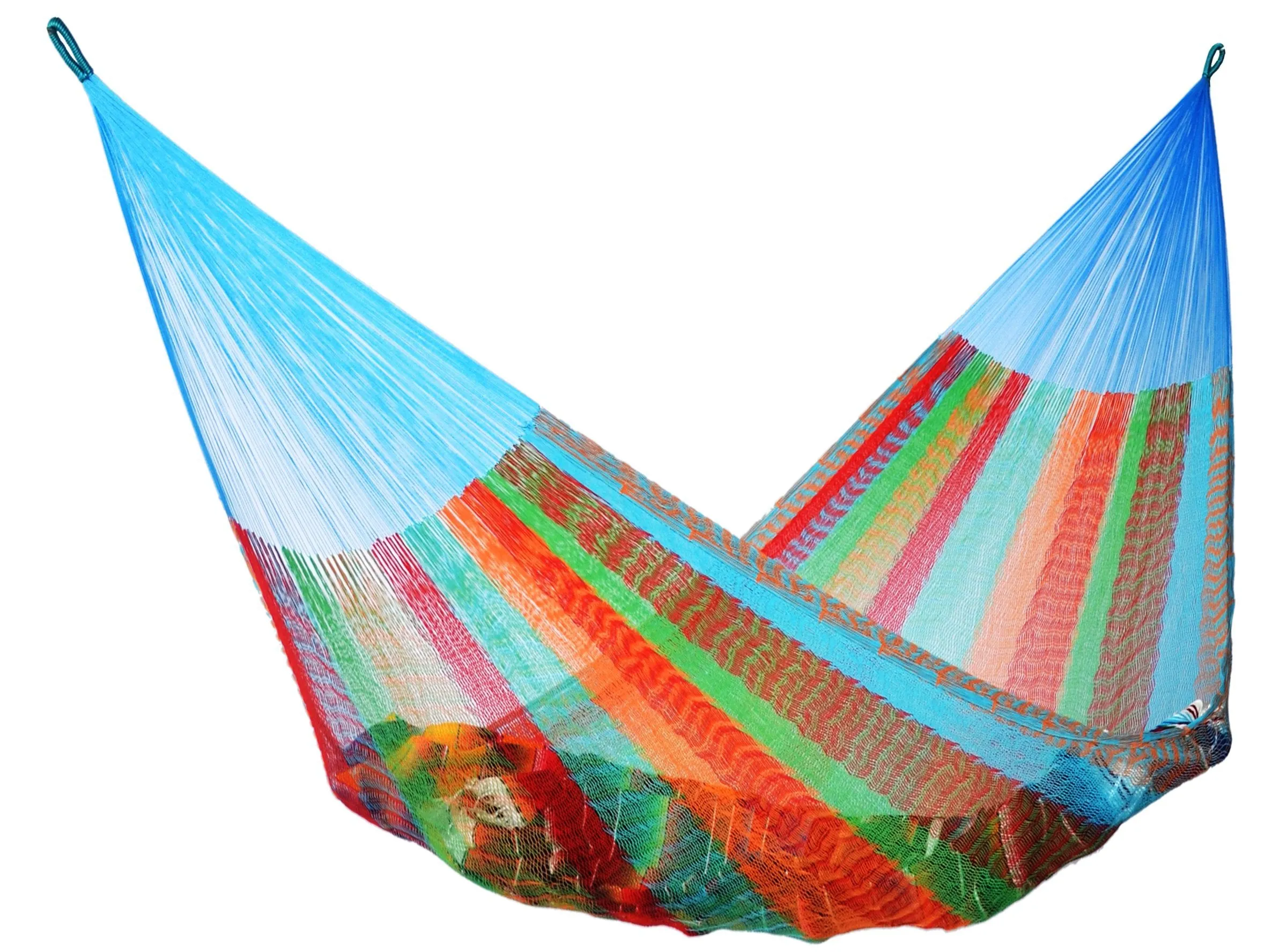 Multicolor Double Size Mayan Hammock - Hammocks Rada