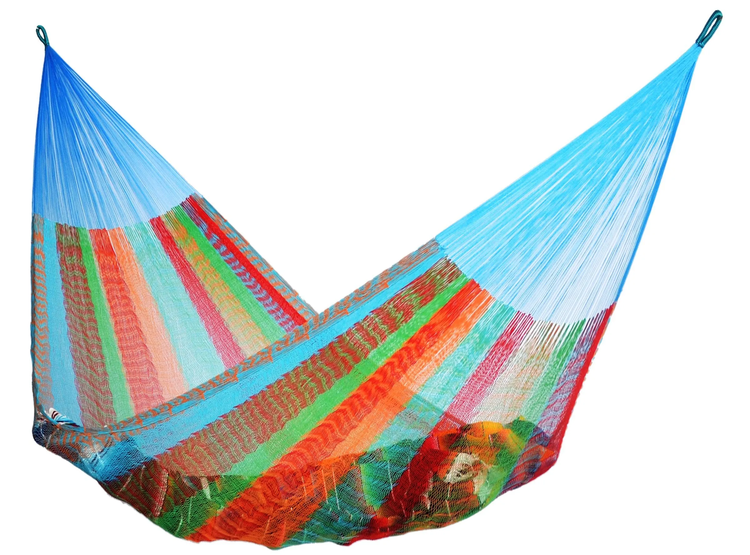 Multicolor Double Size Mayan Hammock - Hammocks Rada