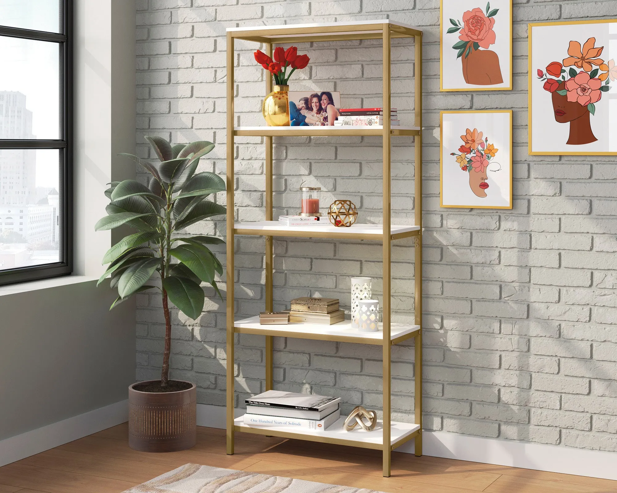 North Avenue Tall Bookcase Wh