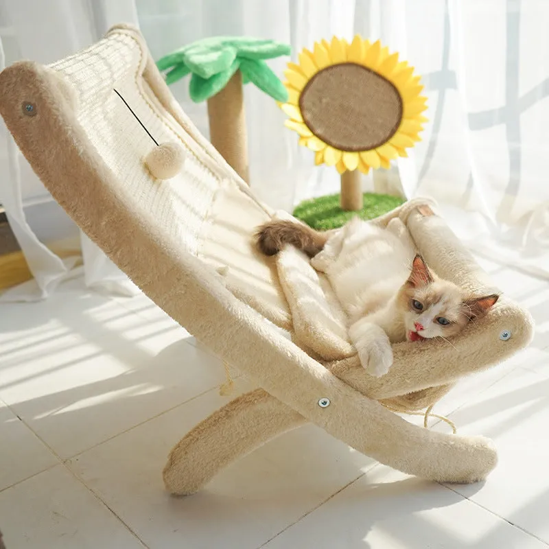 Pet Cat Sofa Bed Sunbathing Chair / Sofá cama para gatos y mascotas, silla para tomar el sol