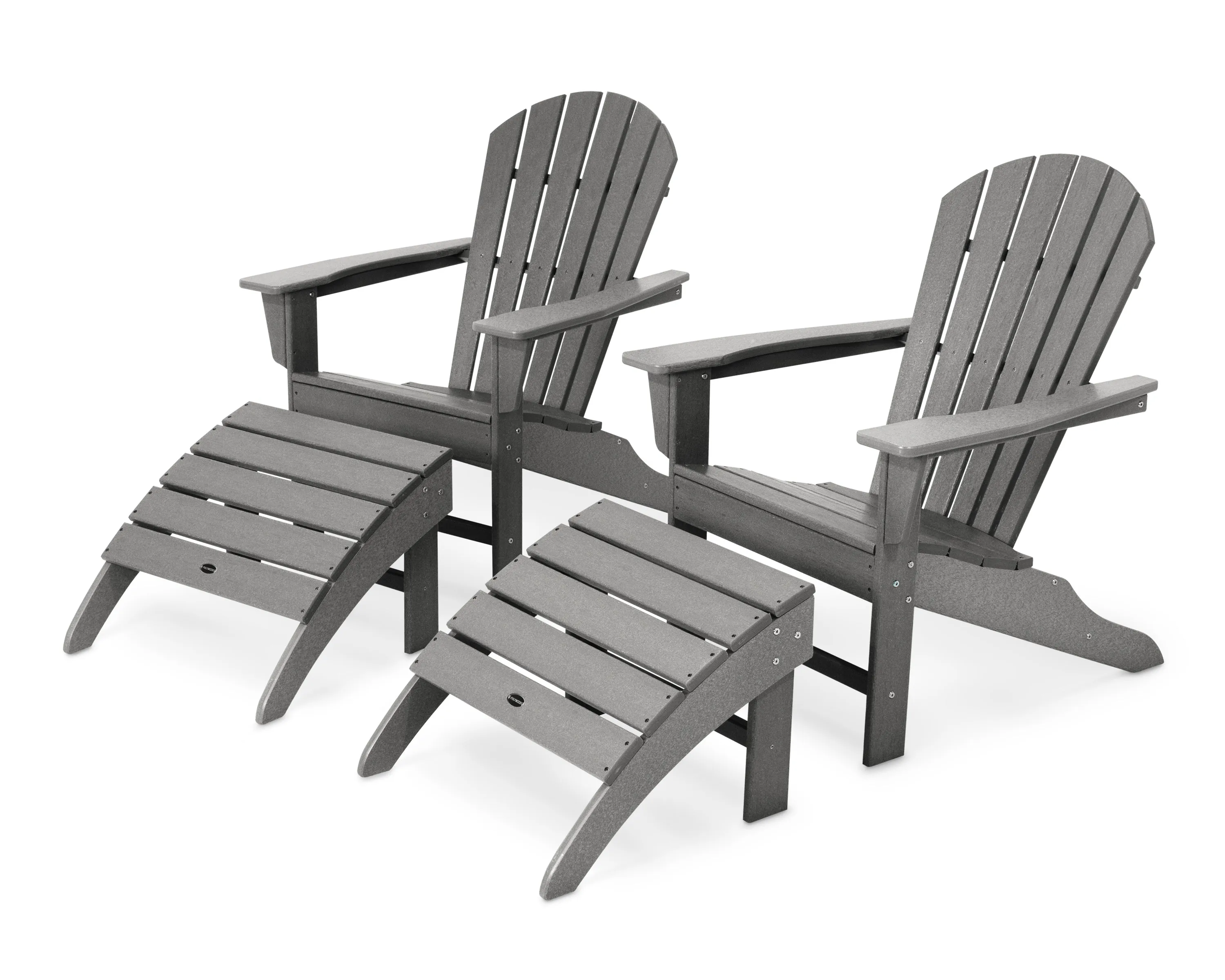 POLYWOOD® South Beach 4-Piece Adirondack Set