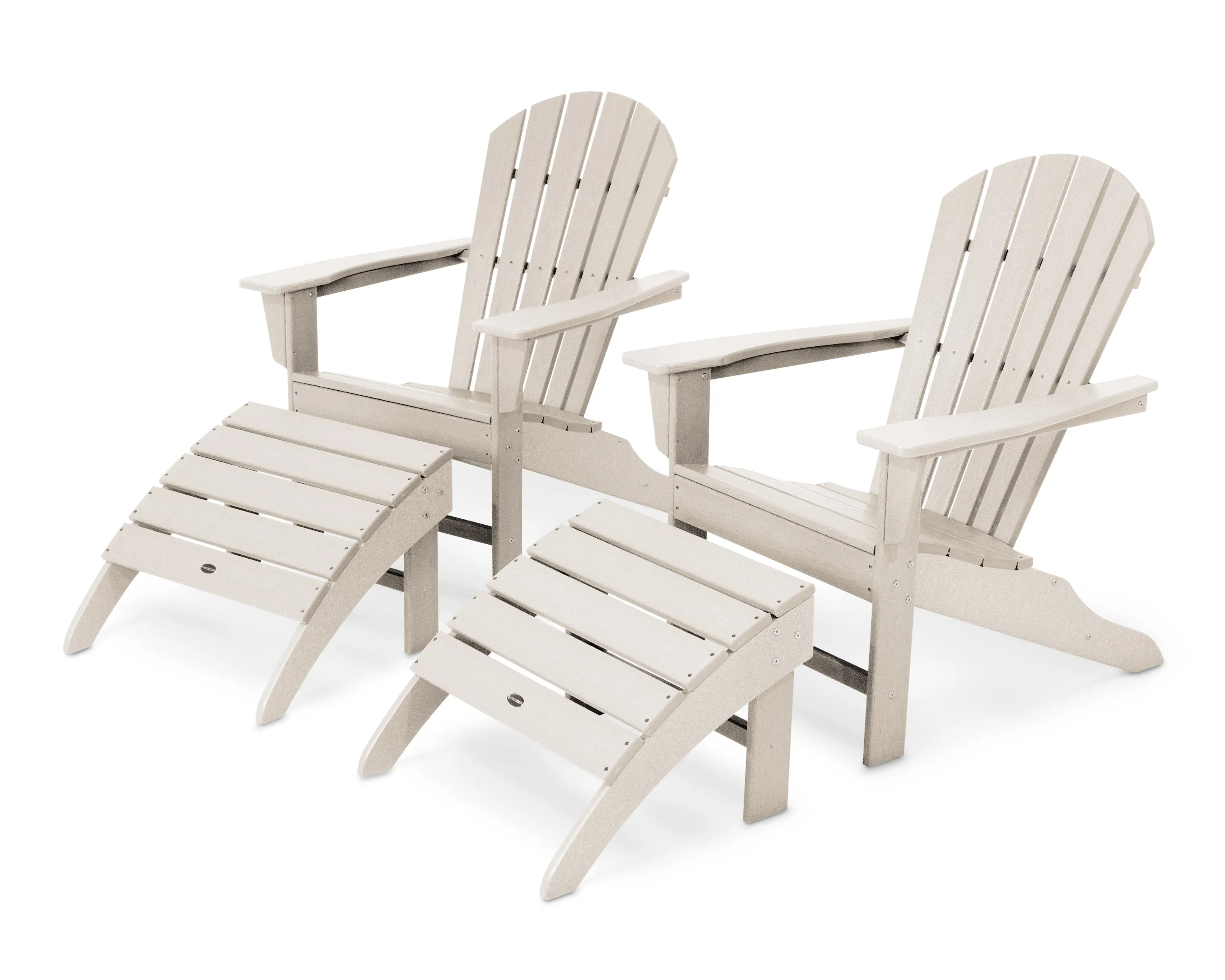 POLYWOOD® South Beach 4-Piece Adirondack Set