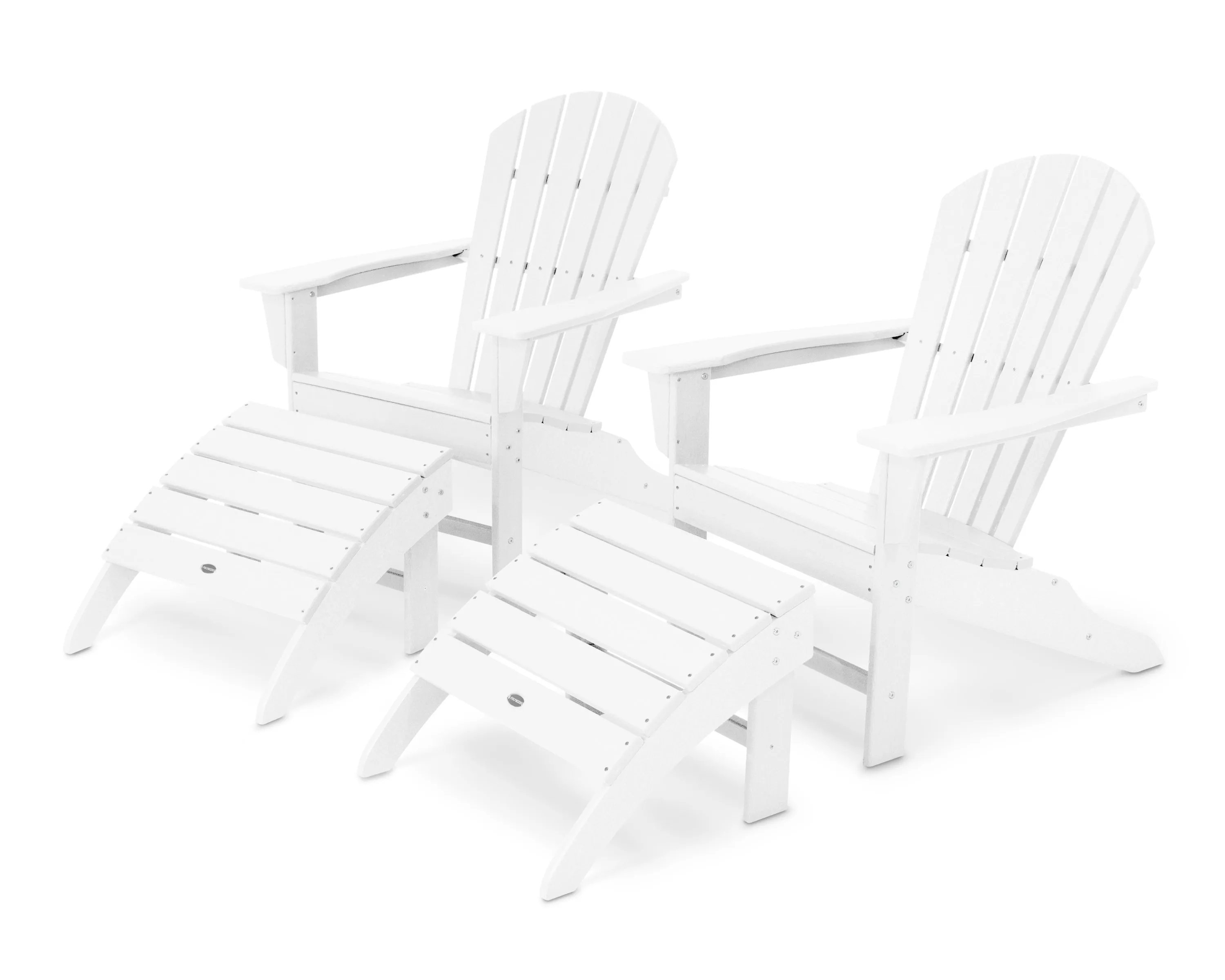 POLYWOOD® South Beach 4-Piece Adirondack Set