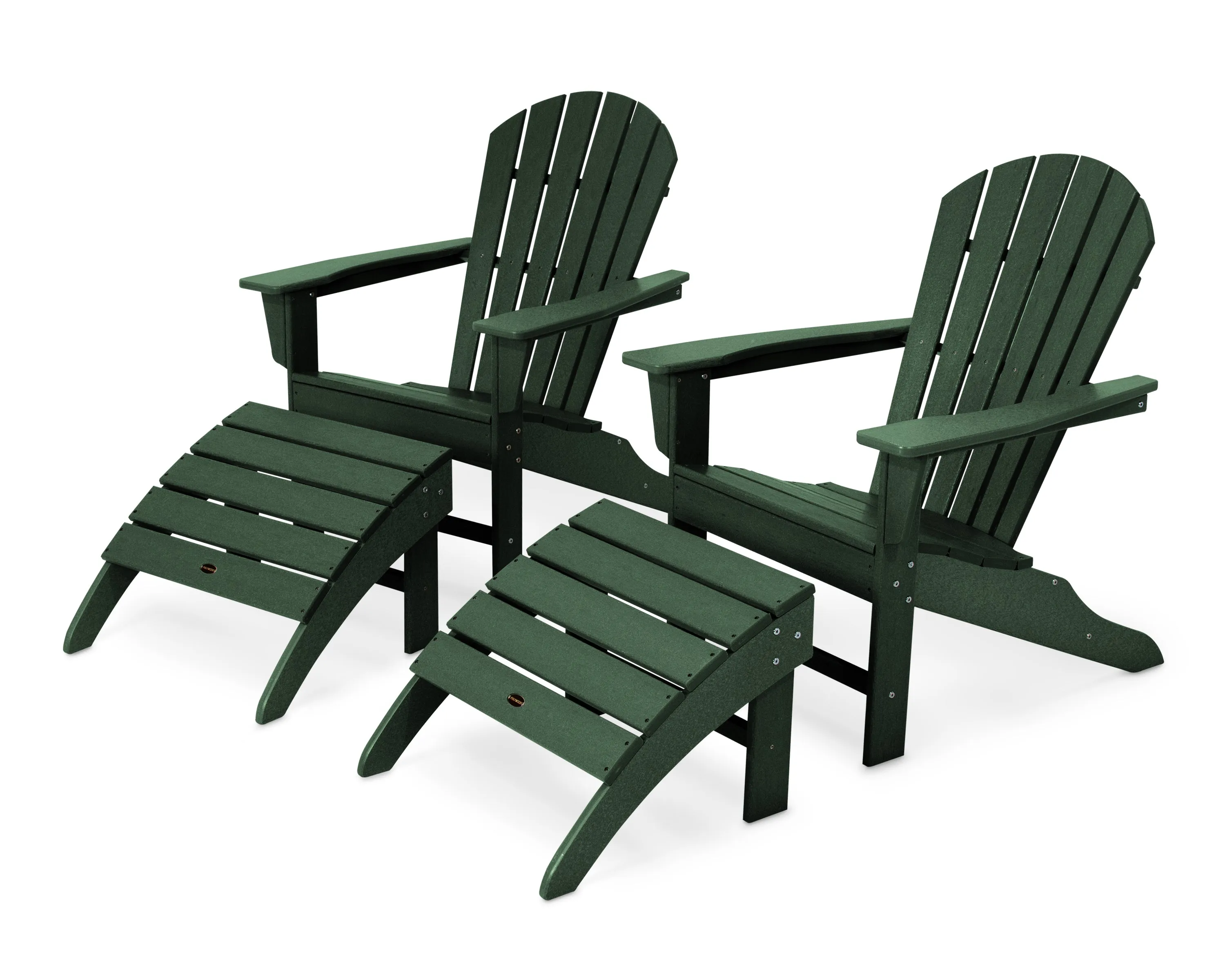 POLYWOOD® South Beach 4-Piece Adirondack Set