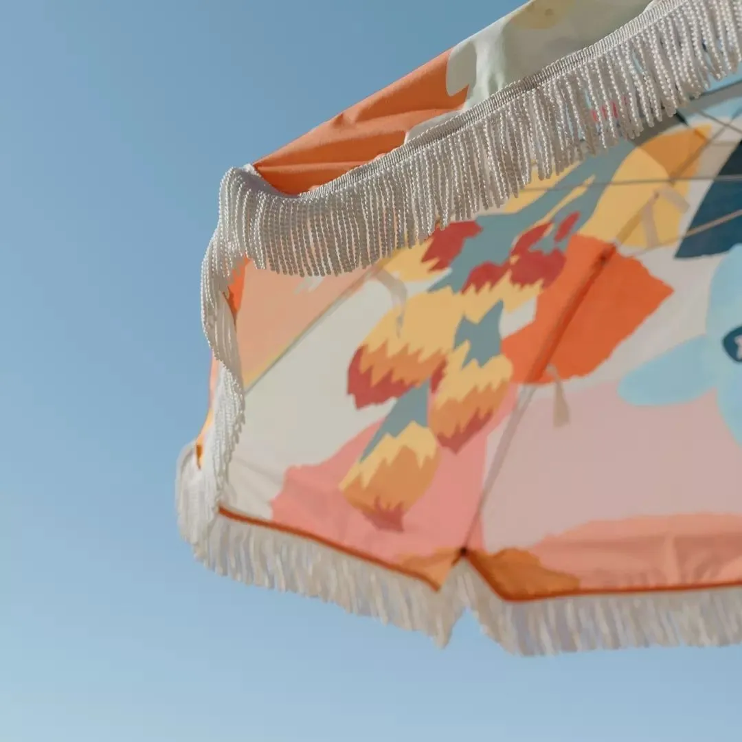 Premium Beach Umbrella - Wildflowers