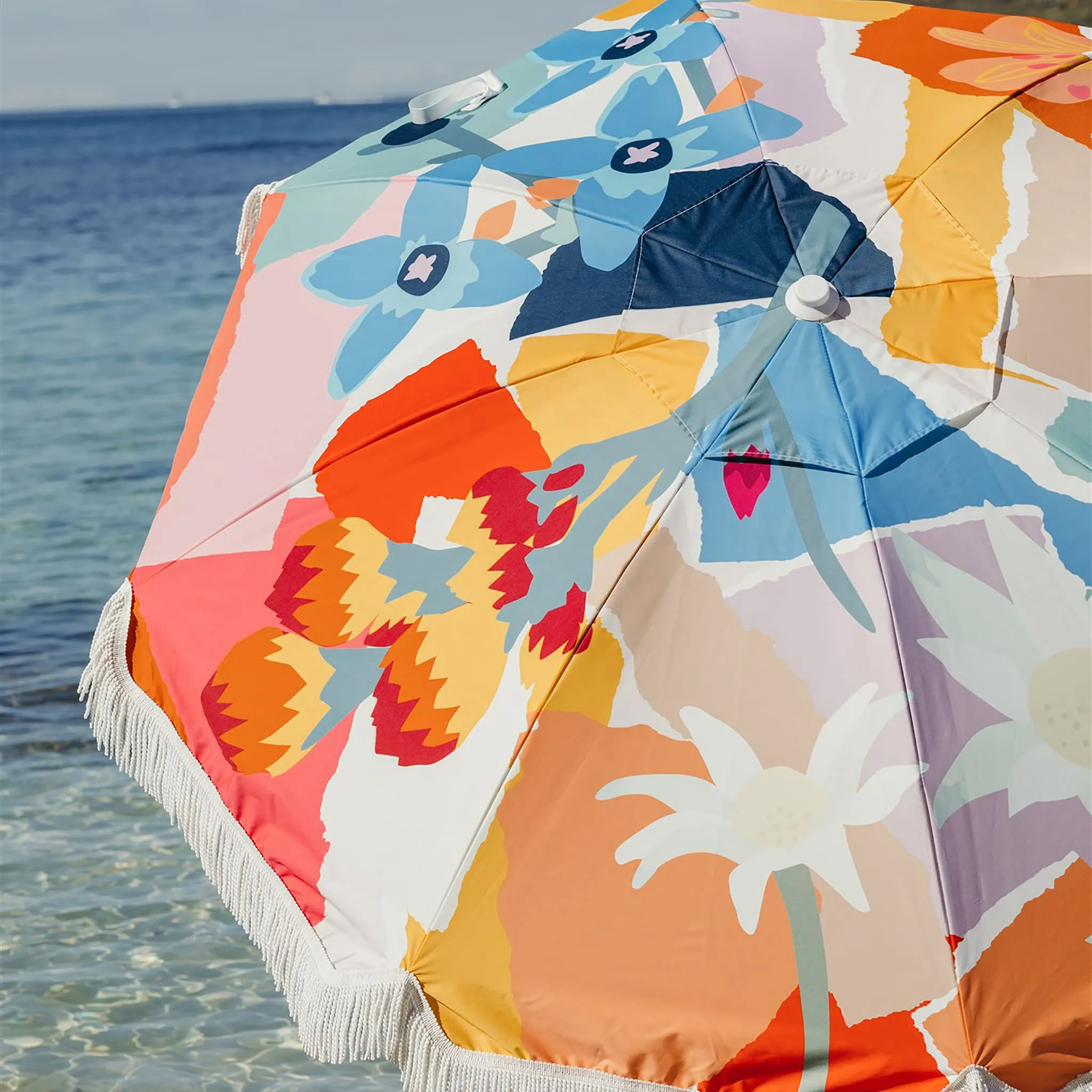 Premium Beach Umbrella - Wildflowers