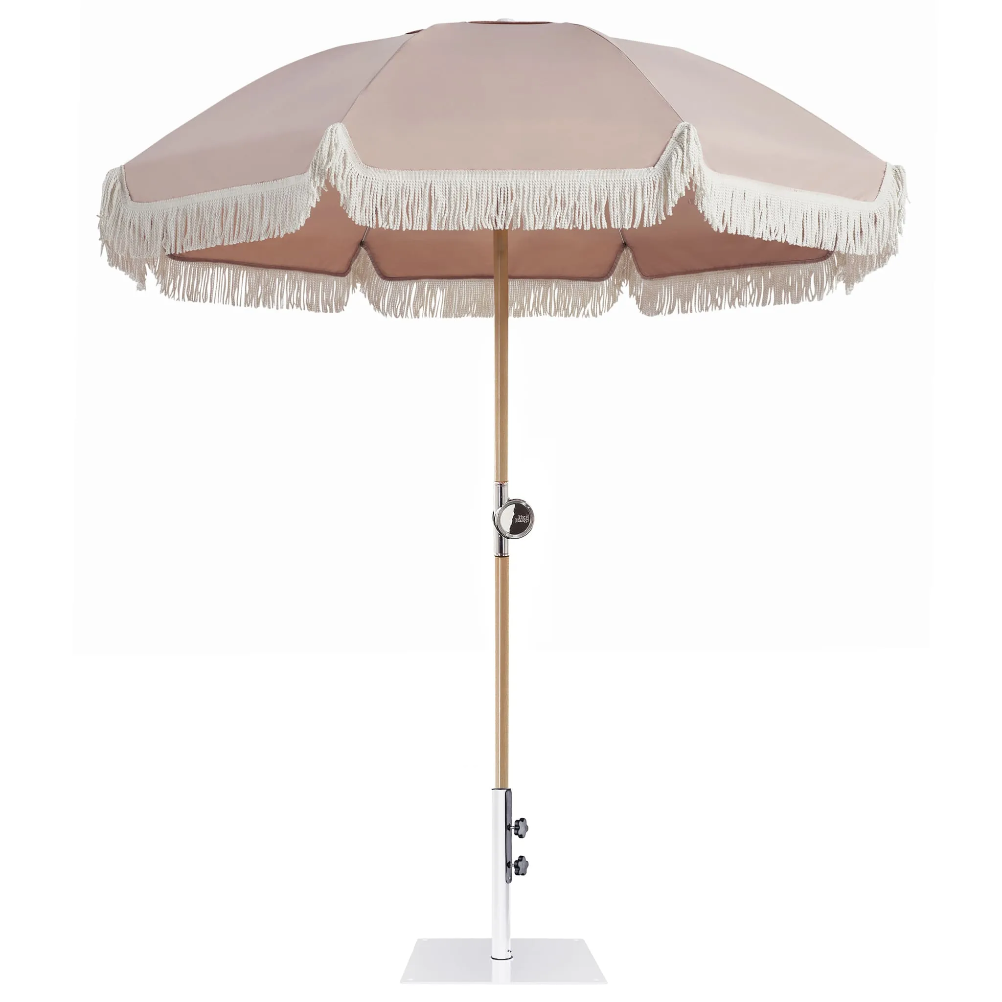 Premium Umbrella<br> with 14kg White Base<br> 180cm diameter canopy