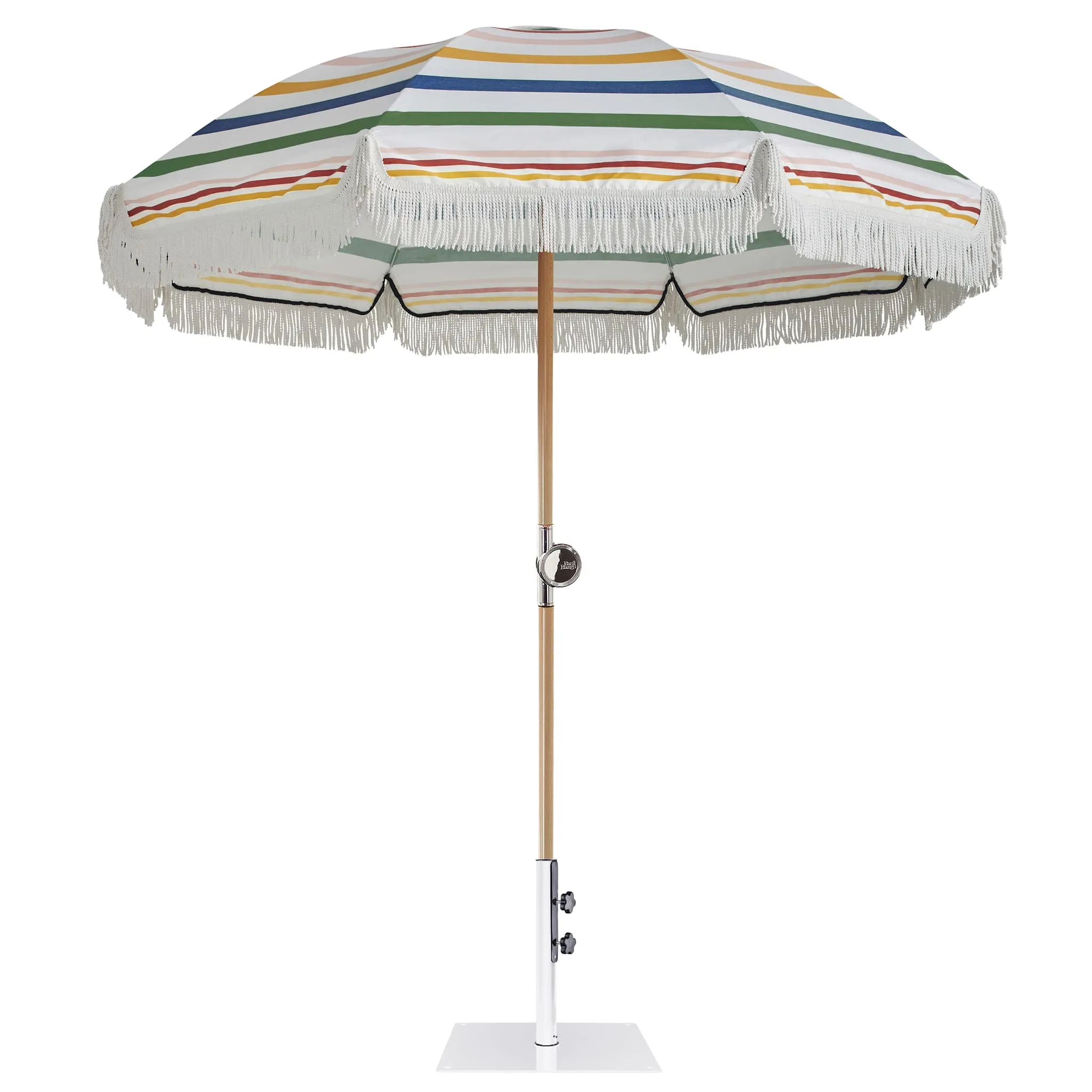 Premium Umbrella<br> with 14kg White Base<br> 180cm diameter canopy