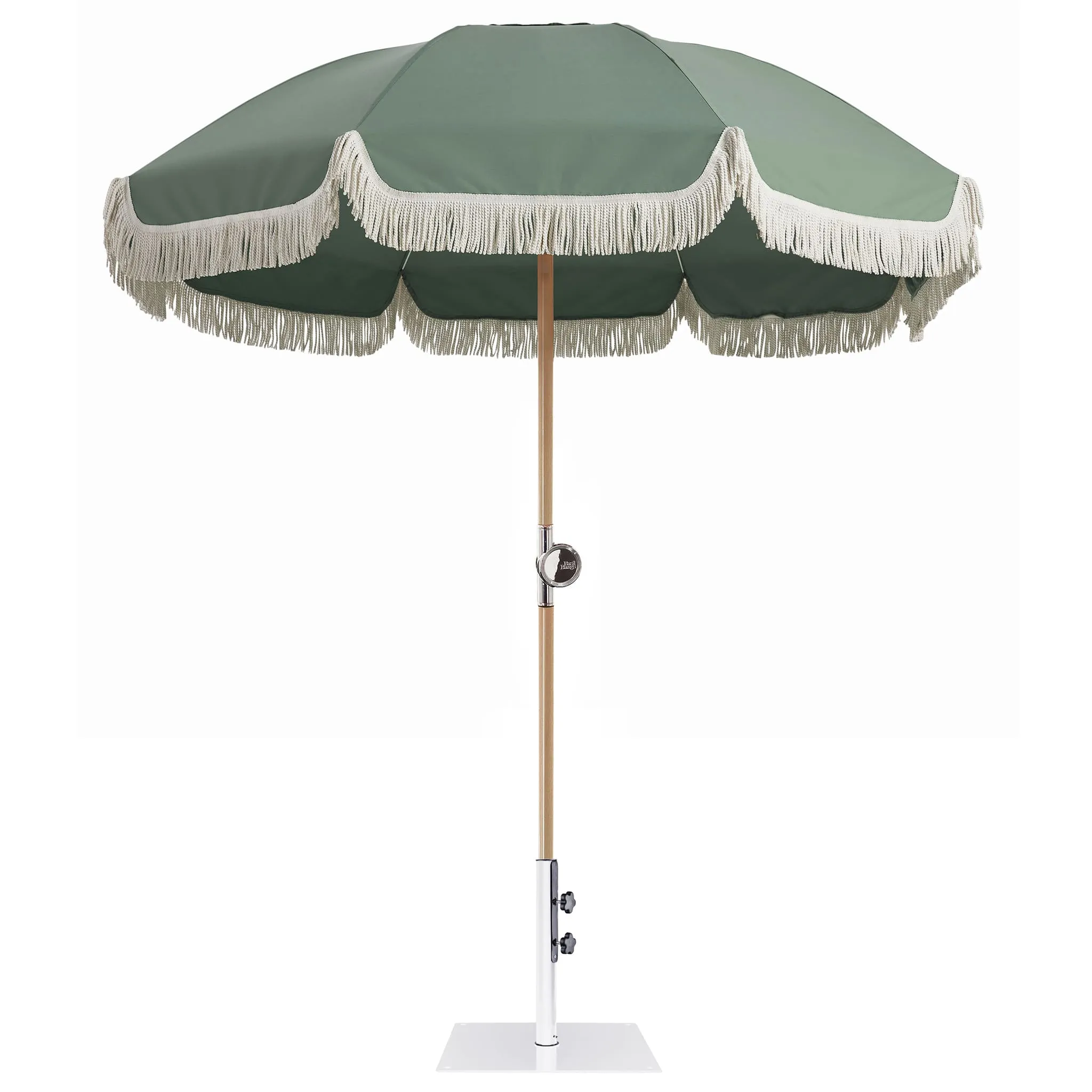 Premium Umbrella<br> with 14kg White Base<br> 180cm diameter canopy