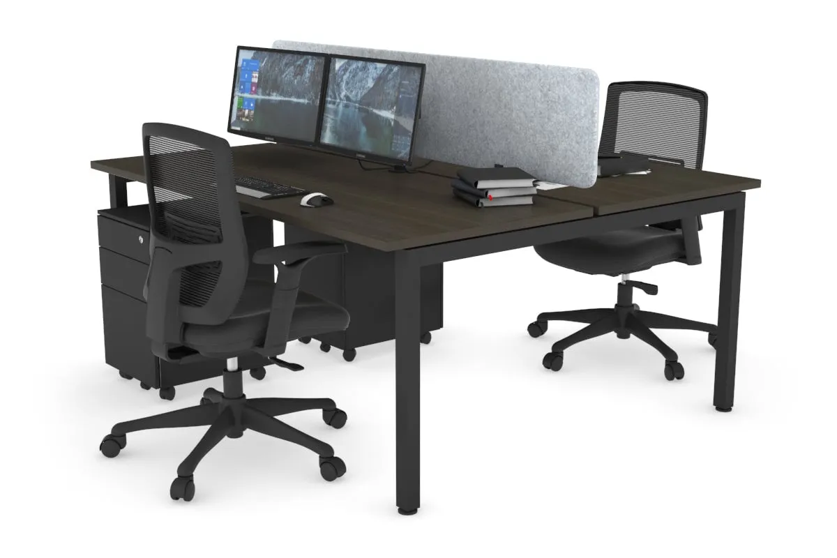 Quadro Square Legs 2 Person Office Workstation [1200L x 700W]