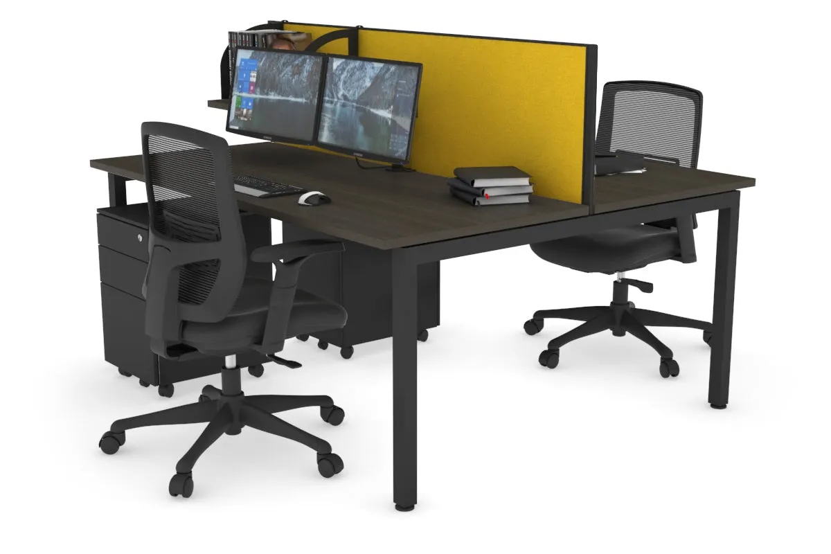 Quadro Square Legs 2 Person Office Workstation [1200L x 700W]