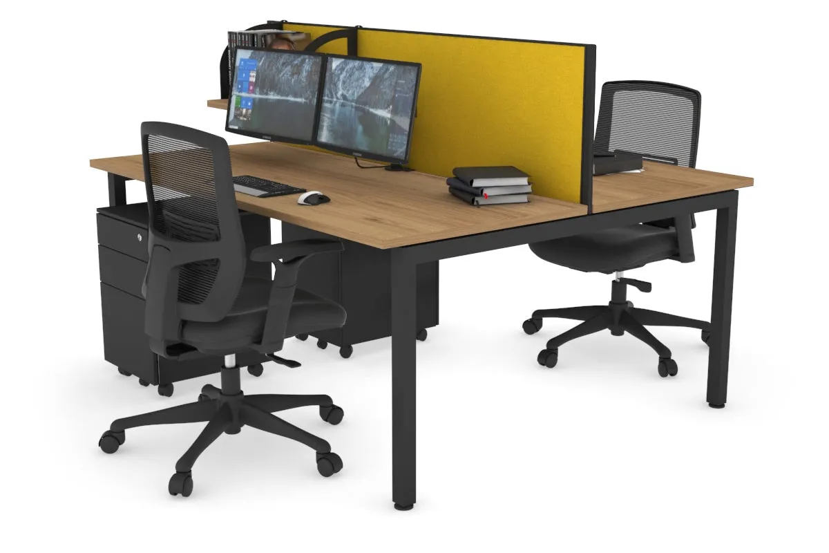 Quadro Square Legs 2 Person Office Workstation [1200L x 700W]