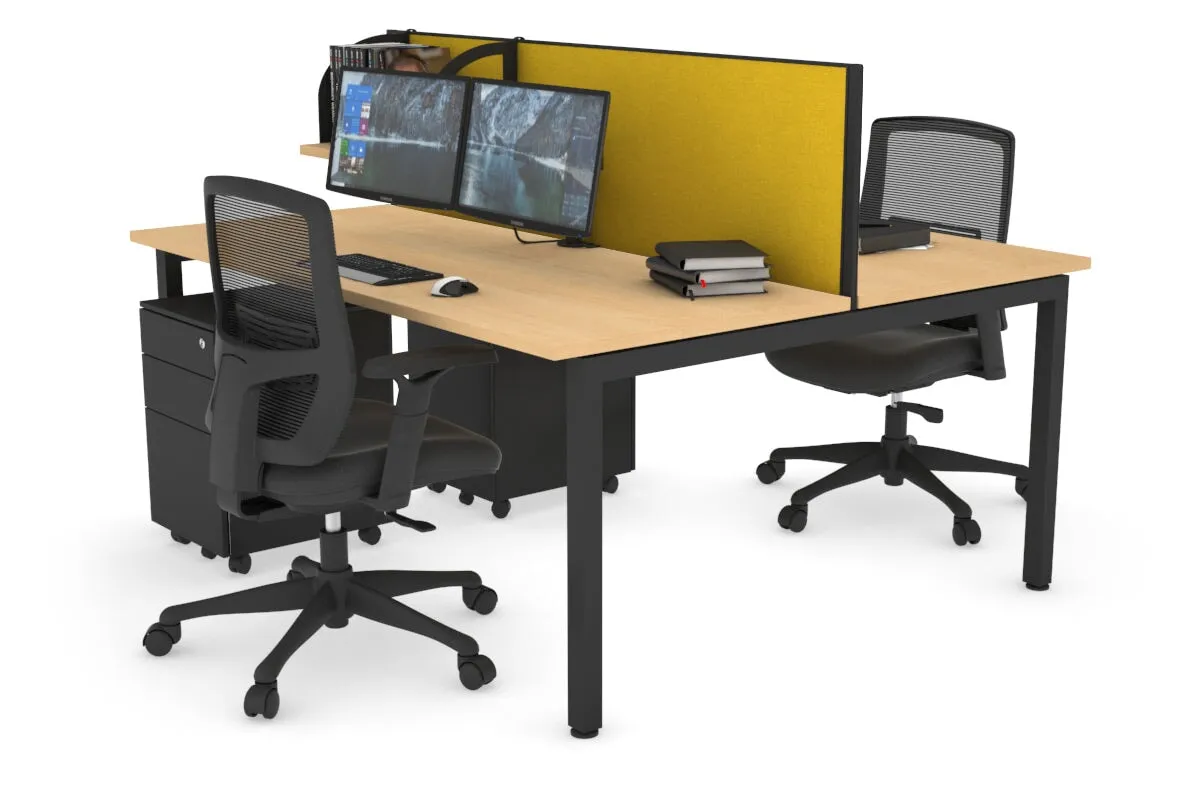 Quadro Square Legs 2 Person Office Workstation [1200L x 700W]