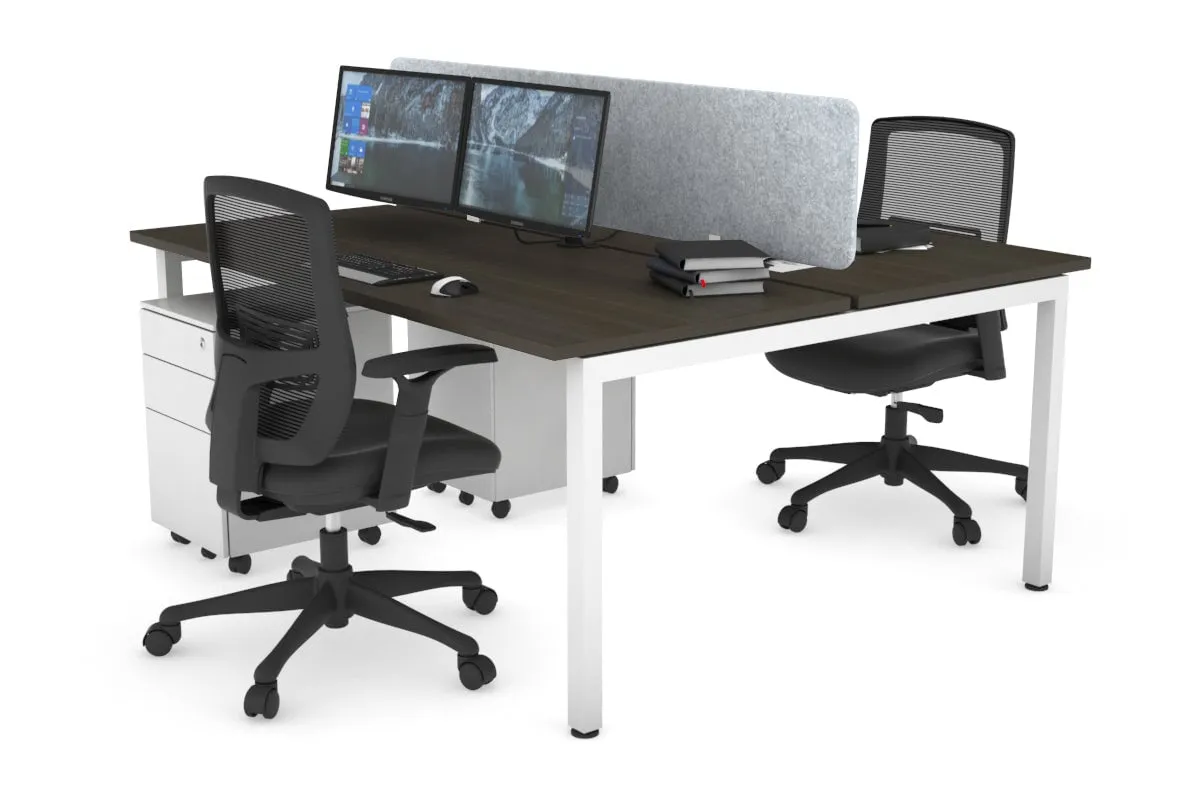 Quadro Square Legs 2 Person Office Workstation [1200L x 700W]