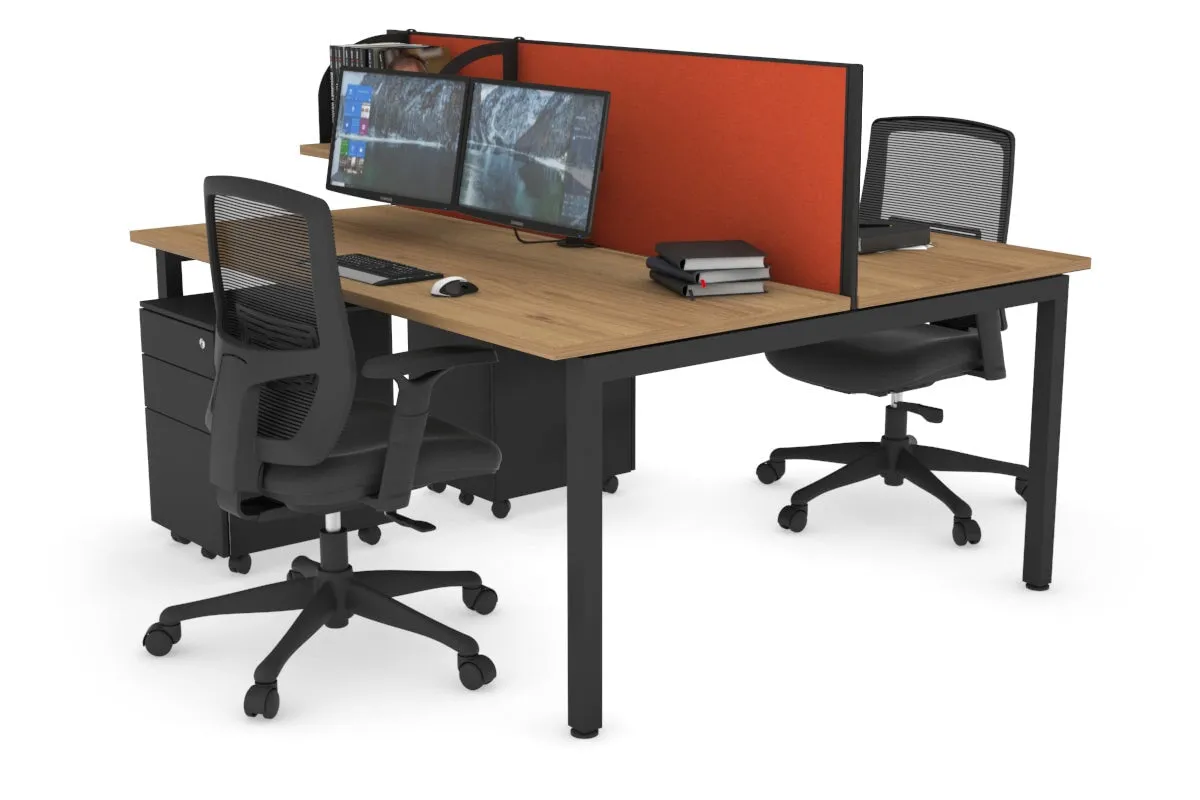 Quadro Square Legs 2 Person Office Workstation [1200L x 700W]