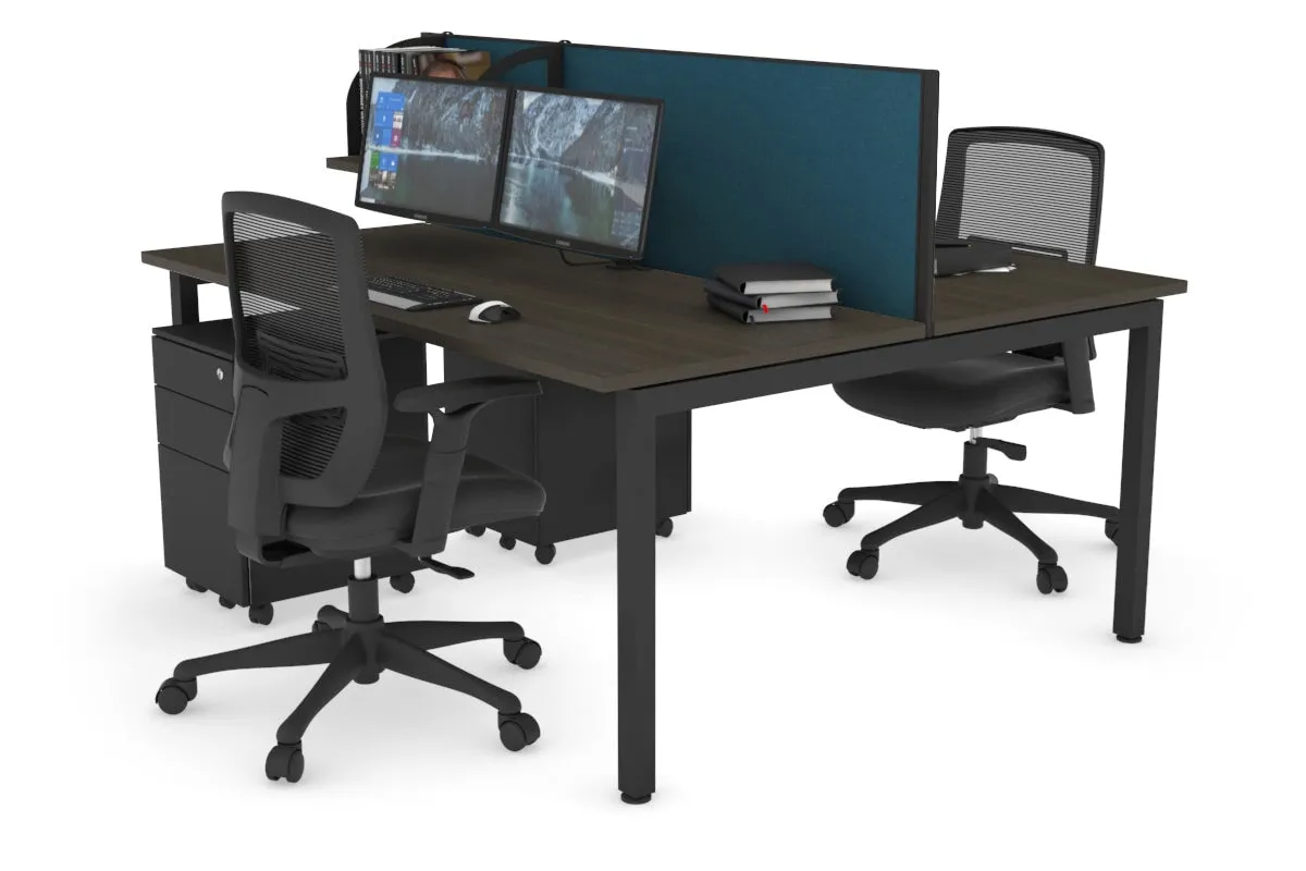 Quadro Square Legs 2 Person Office Workstation [1200L x 700W]